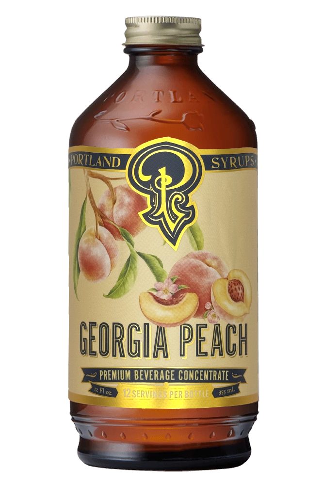 Georgia Peach Syrup 12oz - cocktail / mocktail / Coffee /Tea, photo 1 of 6