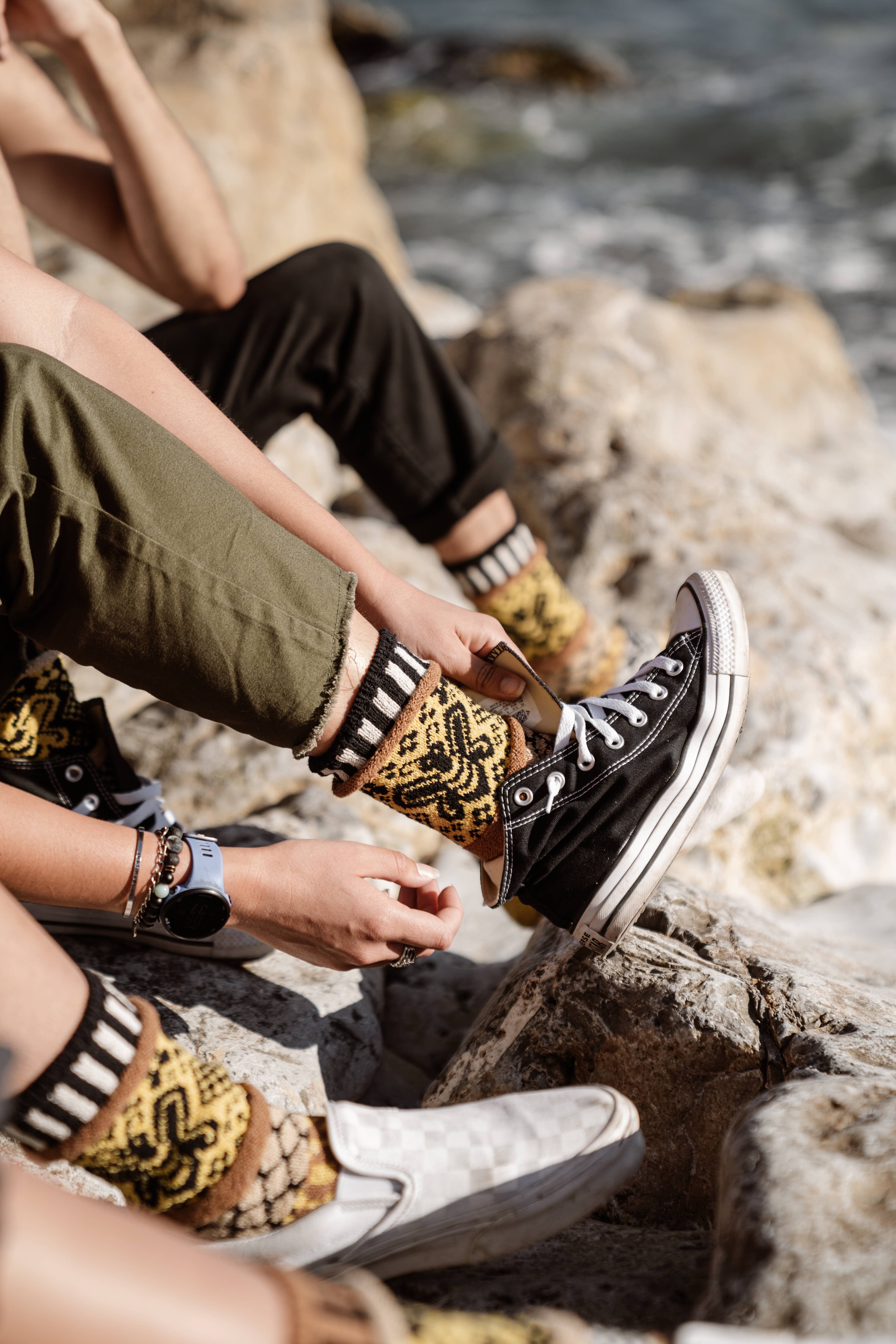 Honey Bee Crew Socks | Give Back to Help Save Pollinators: XL (Women 12+ / Men 11-14), photo 2 of 4