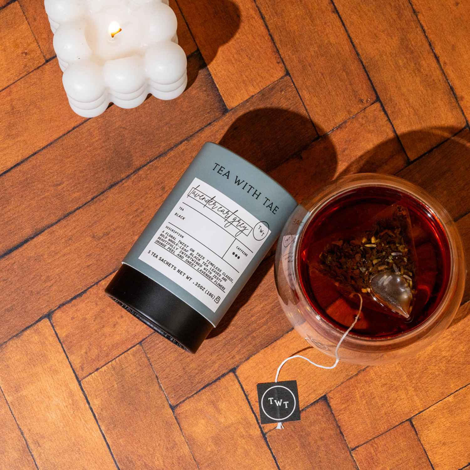 Lavender Earl Grey Black Tea Mini Tea Tube Gift (5 tea bags), photo 2 of 8