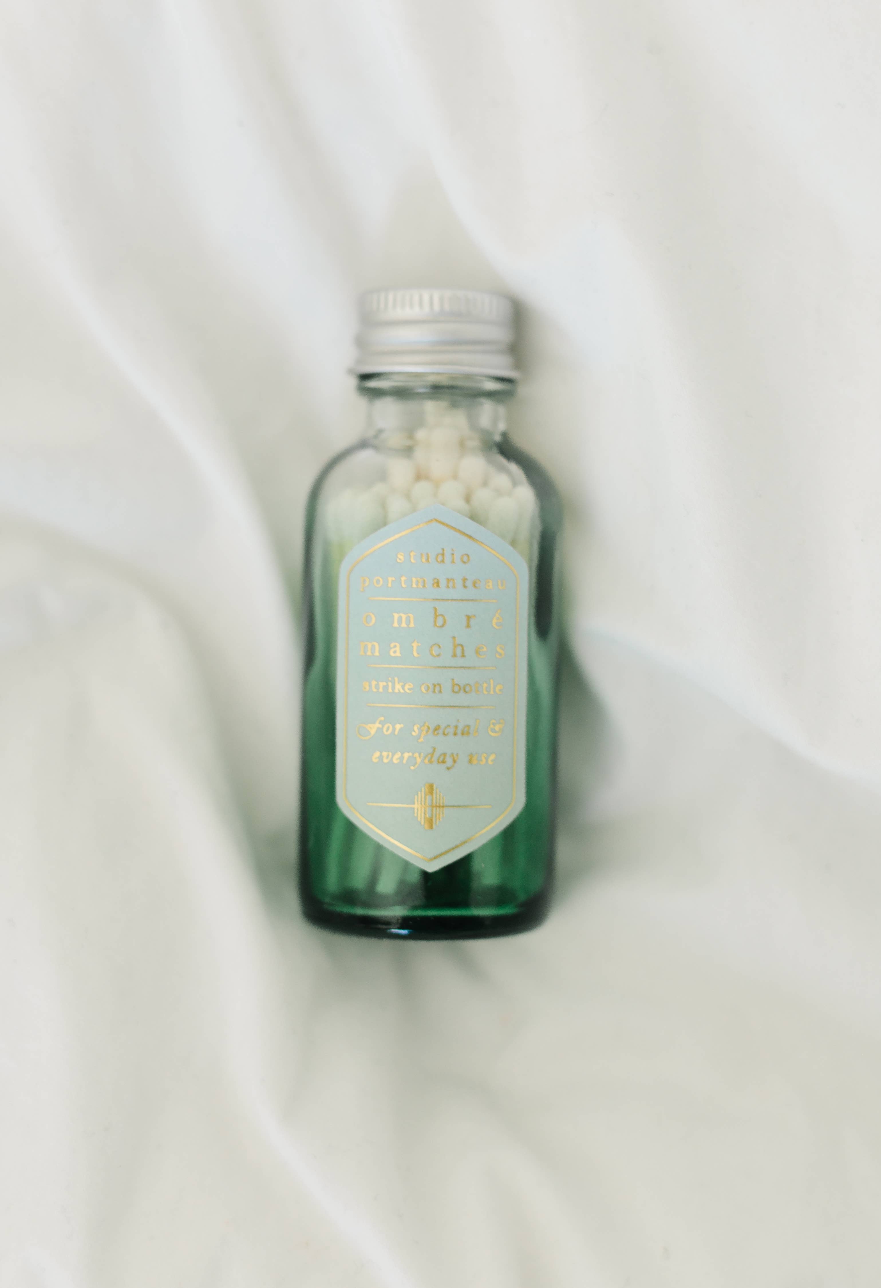 Peppermint Green Ombré Match Bottle | Fine Candle Accessory, photo 7 of 8