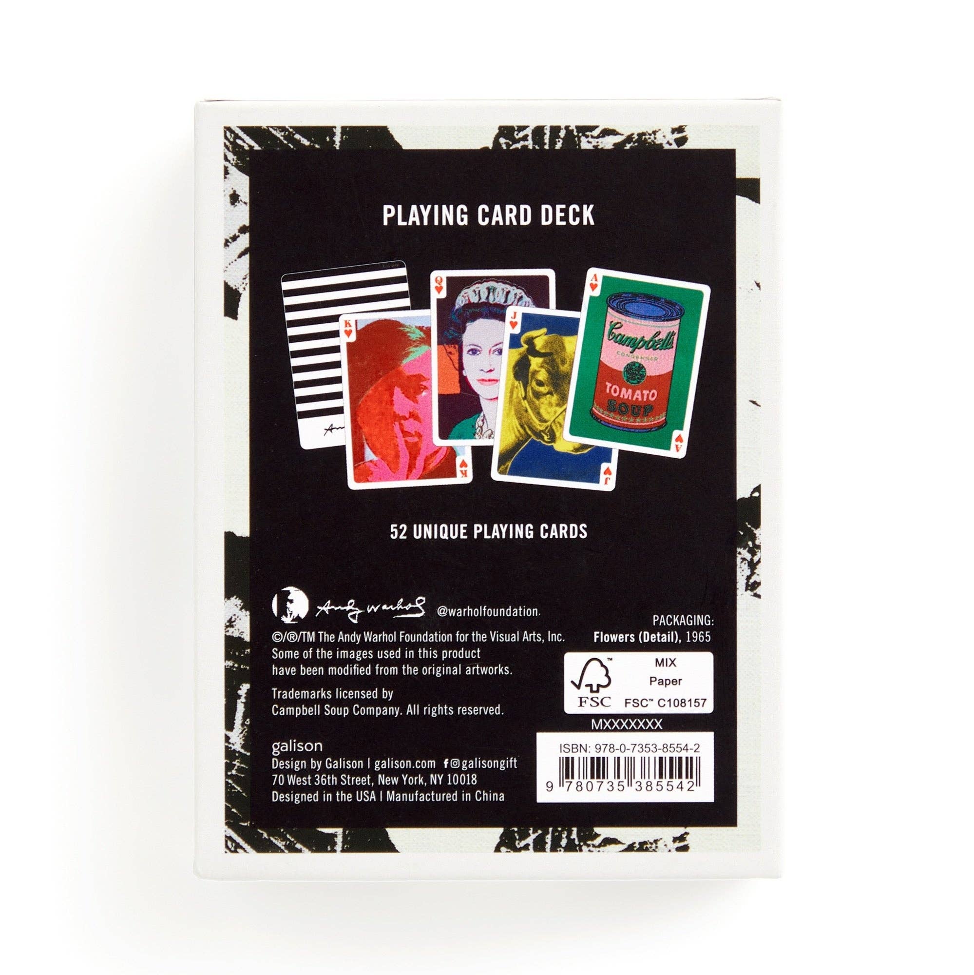 Warhol Pop Art Playing Card Deck, photo 6 of 6