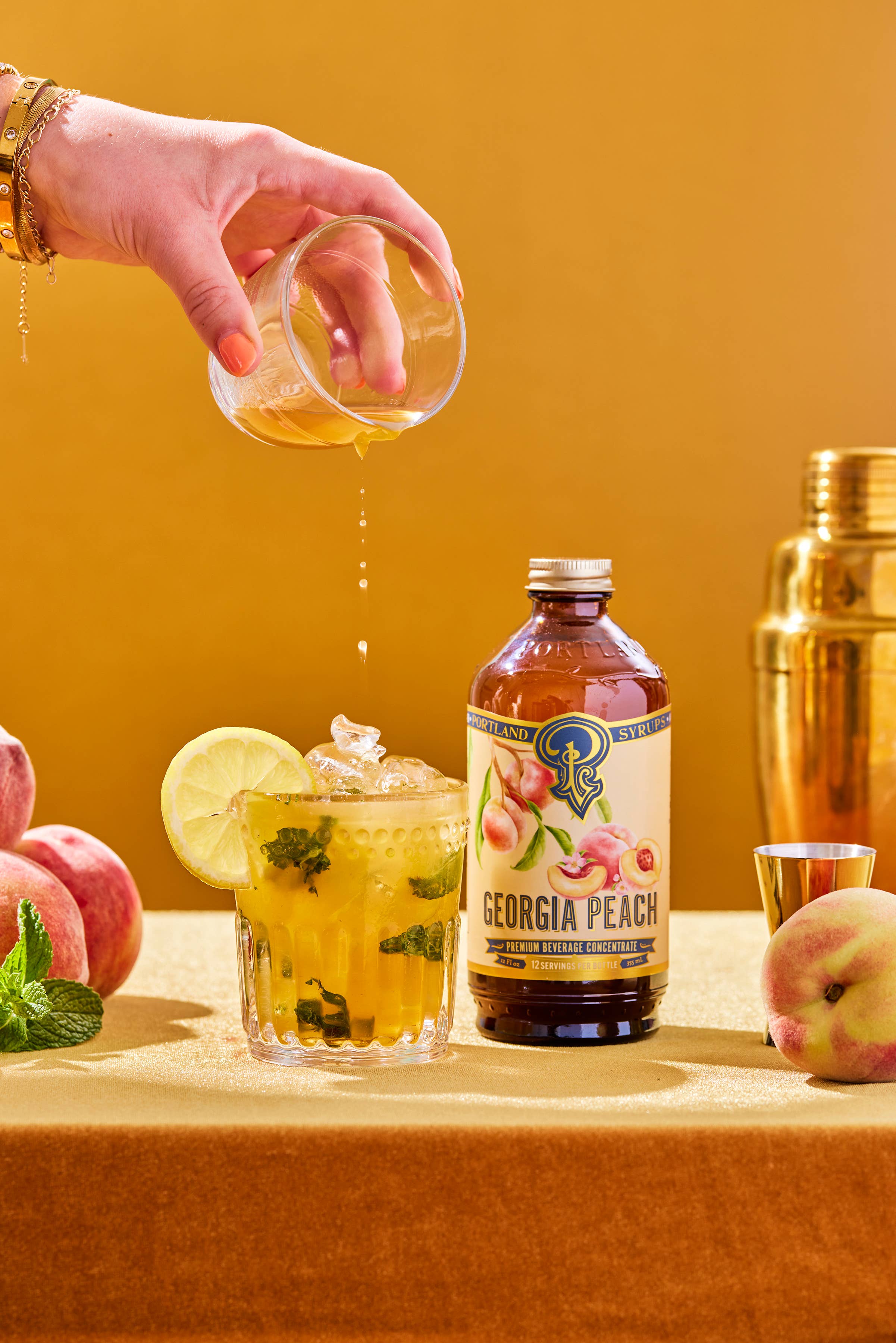 Georgia Peach Syrup 12oz - cocktail / mocktail / Coffee /Tea, photo 2 of 6