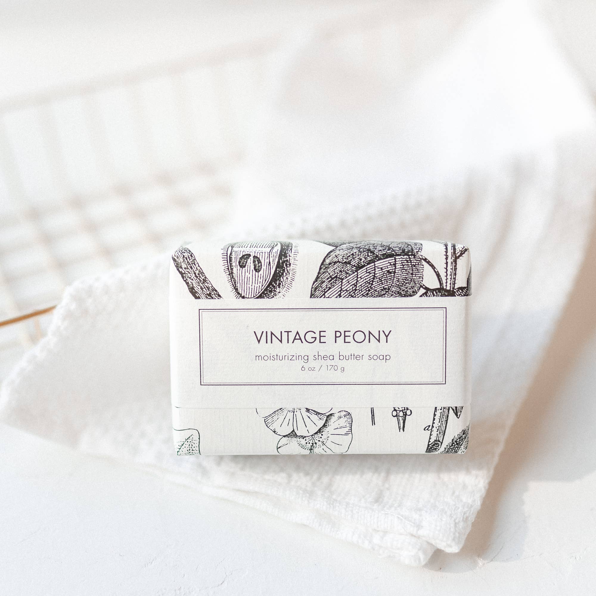 Vintage Peony Shea Butter Soap - Bath Bar, photo 6 of 8