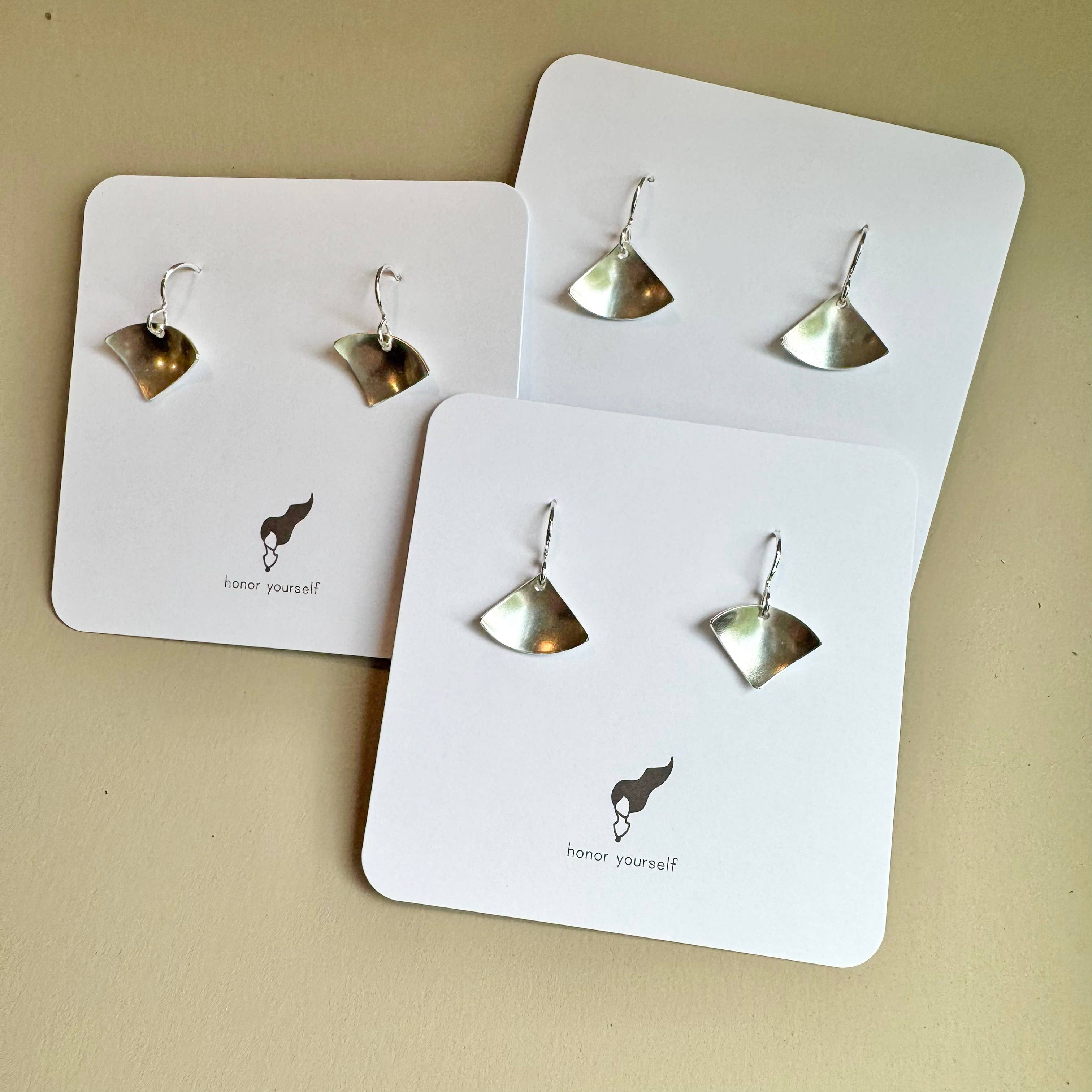 Fan Earrings: Points down, photo 2 of 2