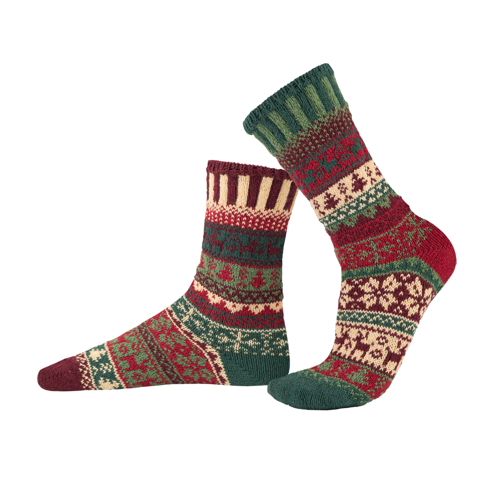 Noel Crew Socks | Sustainably Made Festive Holiday Socks: Small (Women 6 - 8 / Men 5 - 7), photo 1 of 2