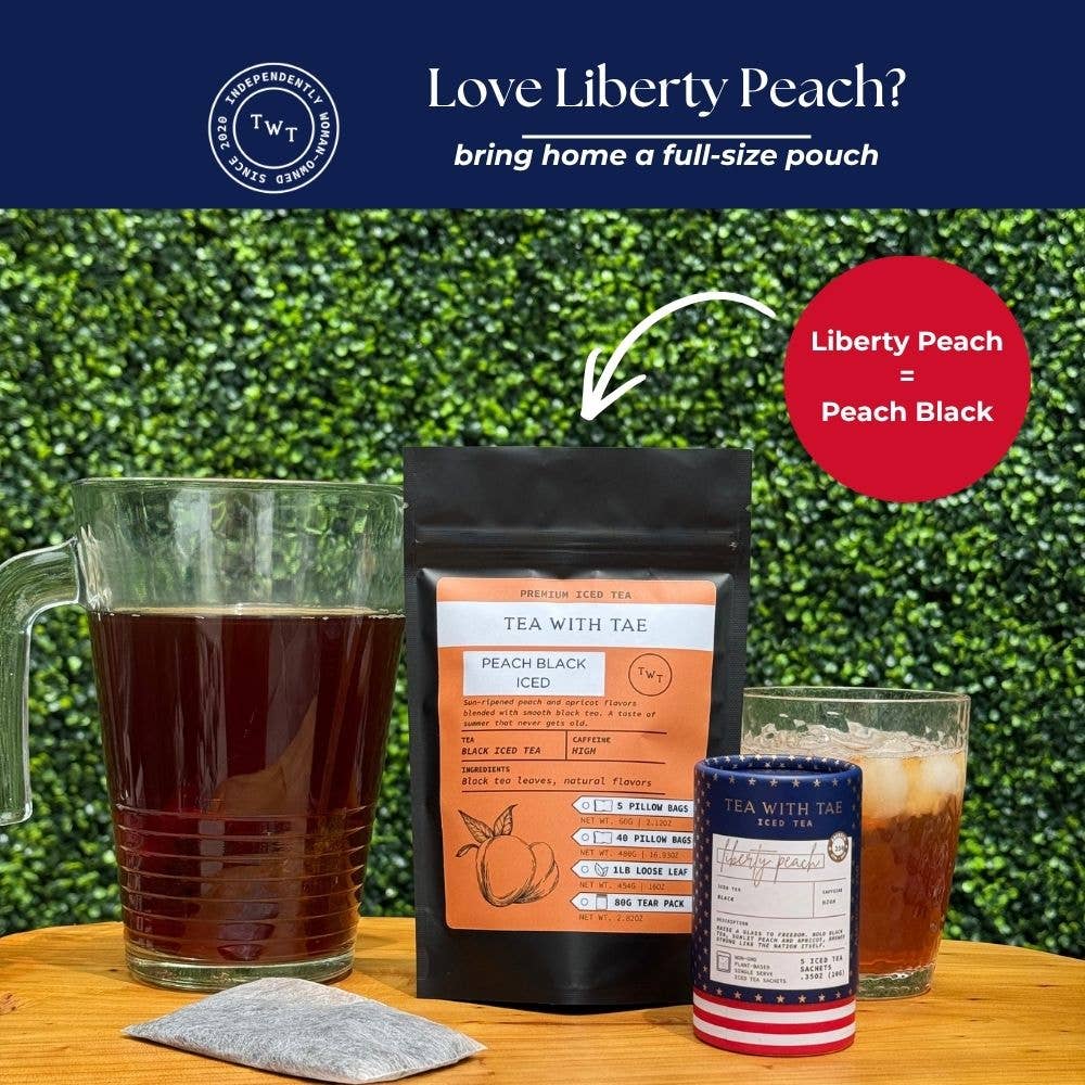 Liberty Peach Mini Tea Tube | Celebrate America's 250th Bday, photo 6 of 6