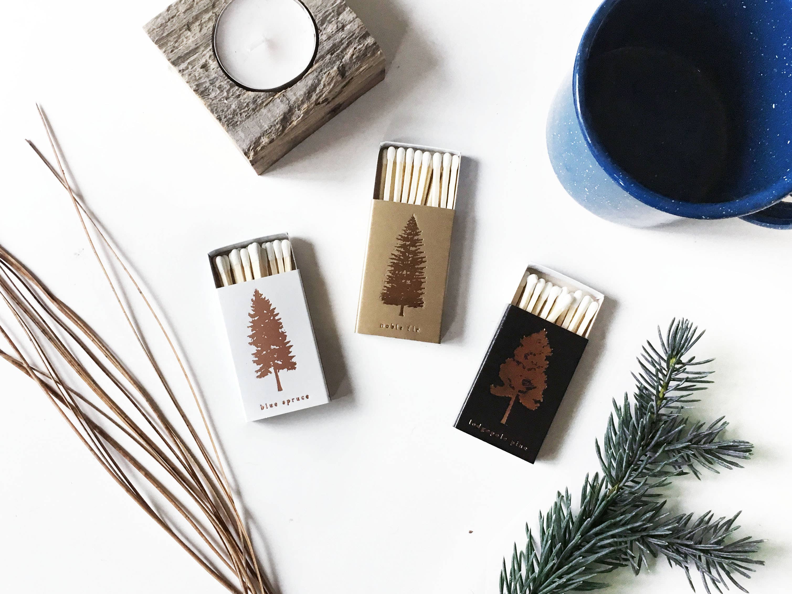 Blue Spruce Tree Matchbox | Pine Tree Match Box, photo 6 of 6