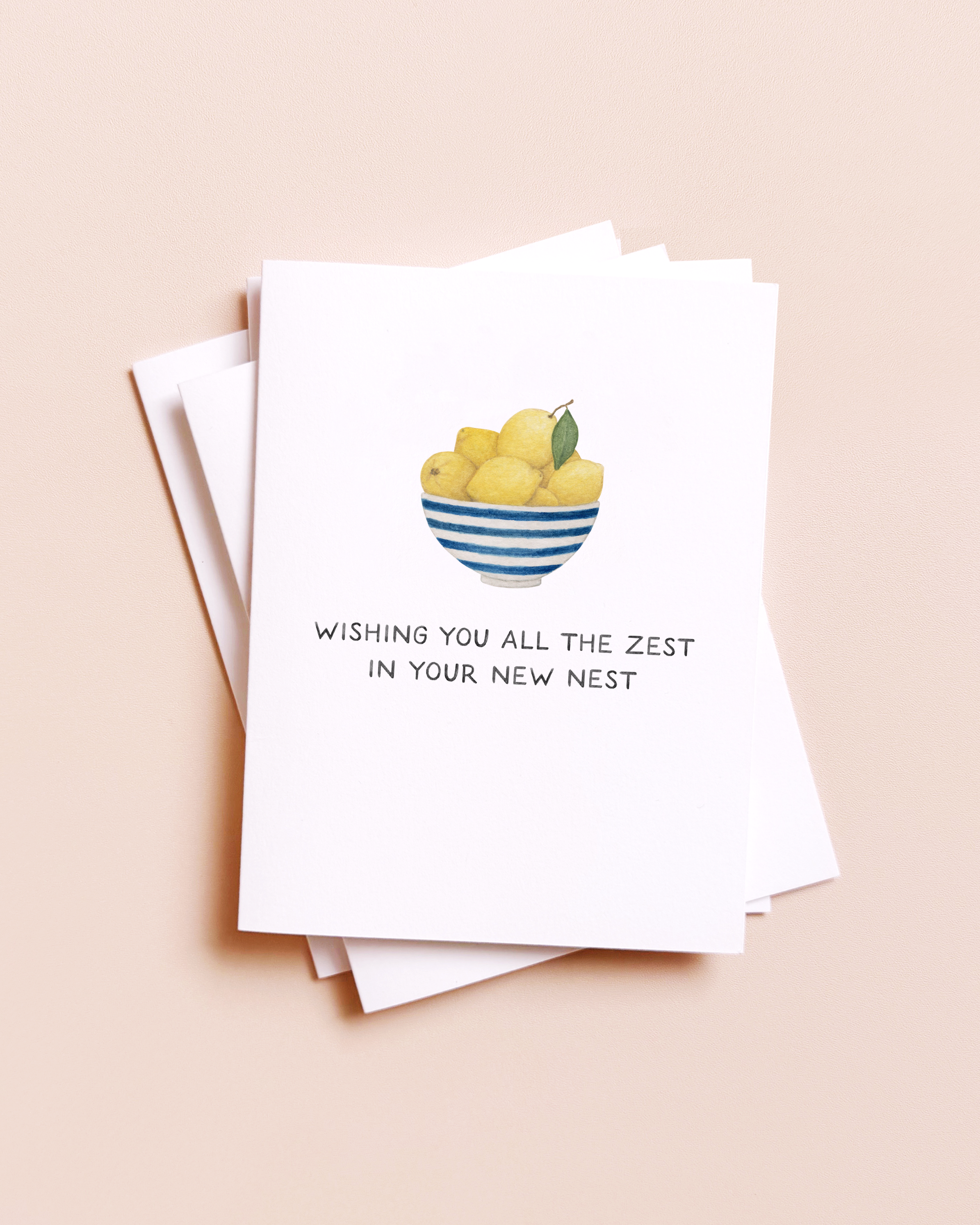 All The Zest — Lemon Pun Housewarming Card, photo 1 of 2