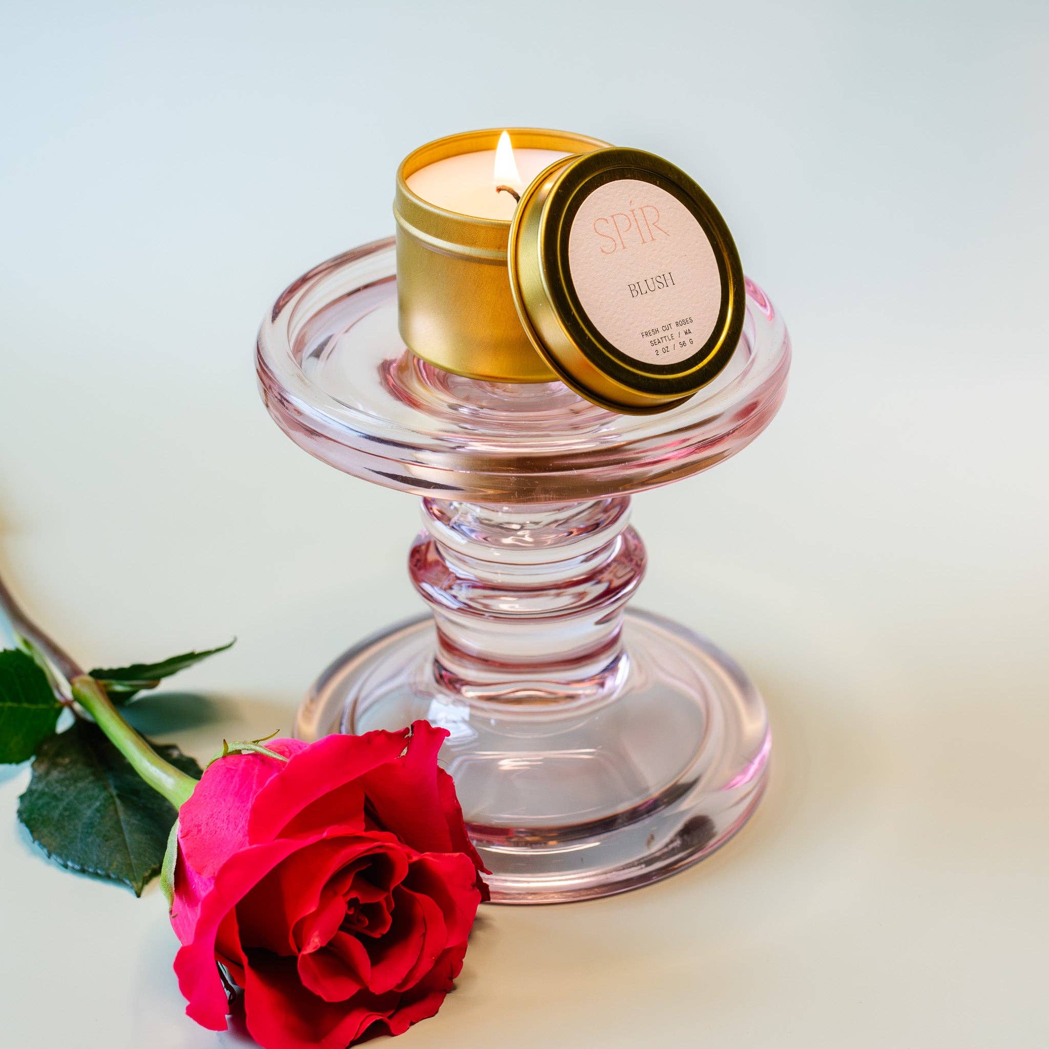 Blush – 2.5 oz Glass Candle, photo 2 of 2