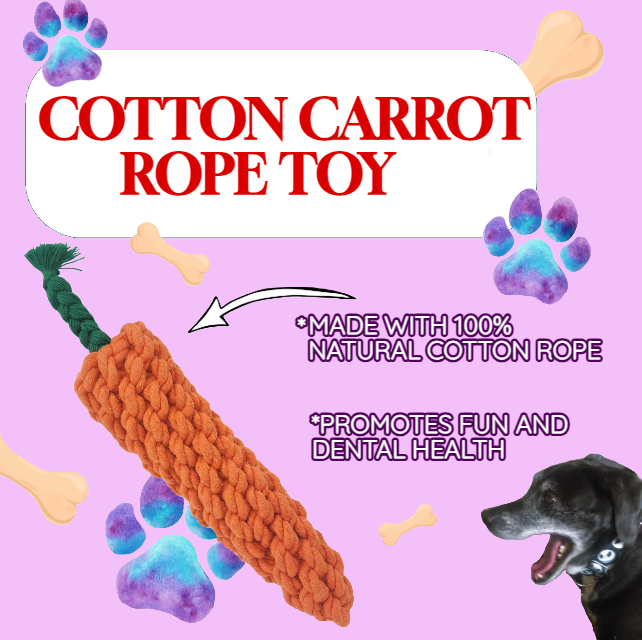 Cotton Carrot Interactive Rope Toy, photo 3 of 4