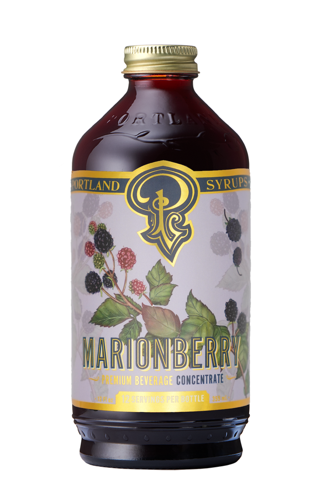 Marionberry Syrup 12oz - cocktail / mocktail beverage mixer, photo 1 of 7