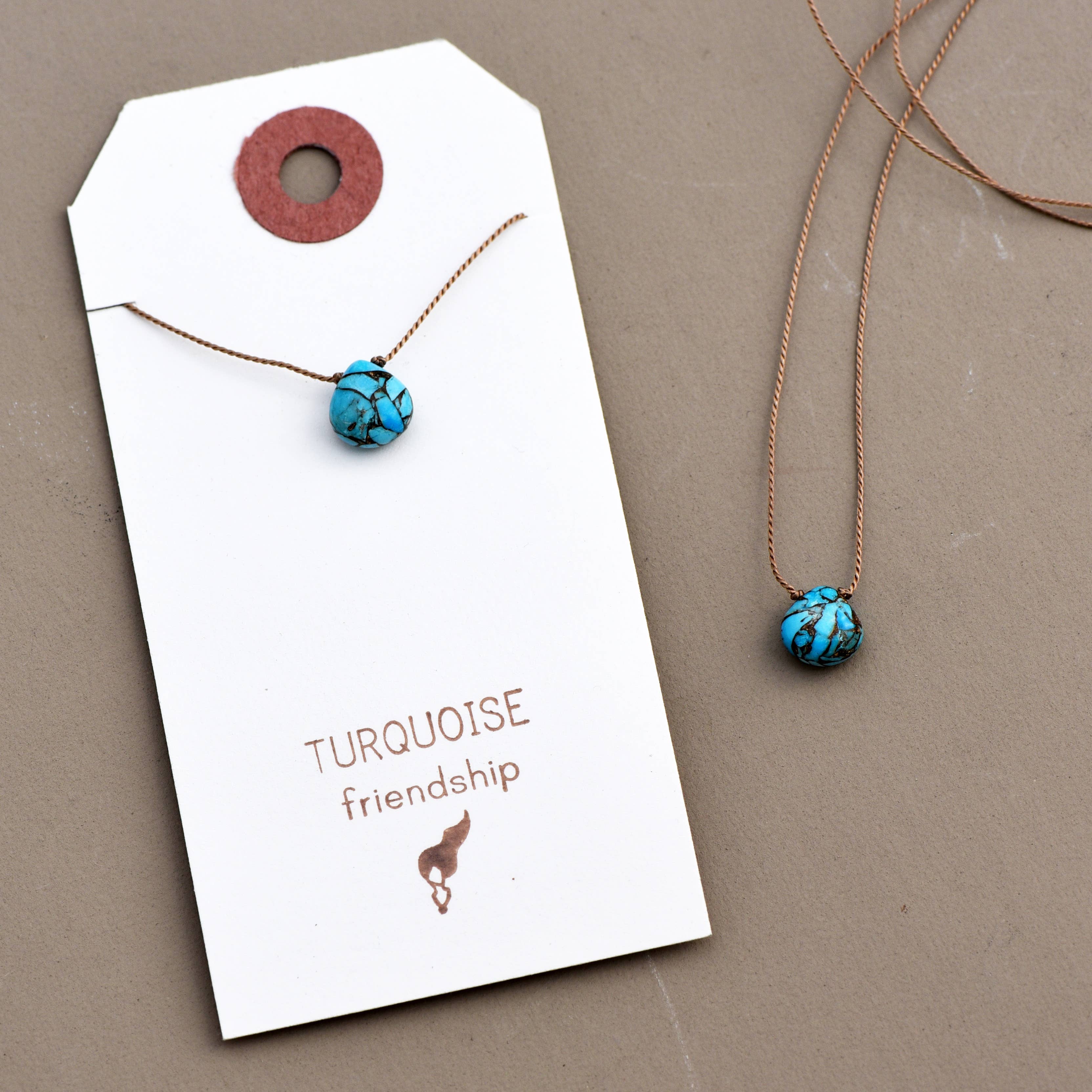 Teardrop Necklace - Bestseller: Turquoise, Single, photo 1 of 8