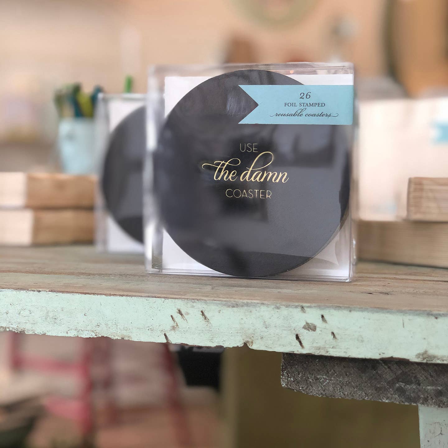 Black Coaster Set of 4, photo 1 of 4