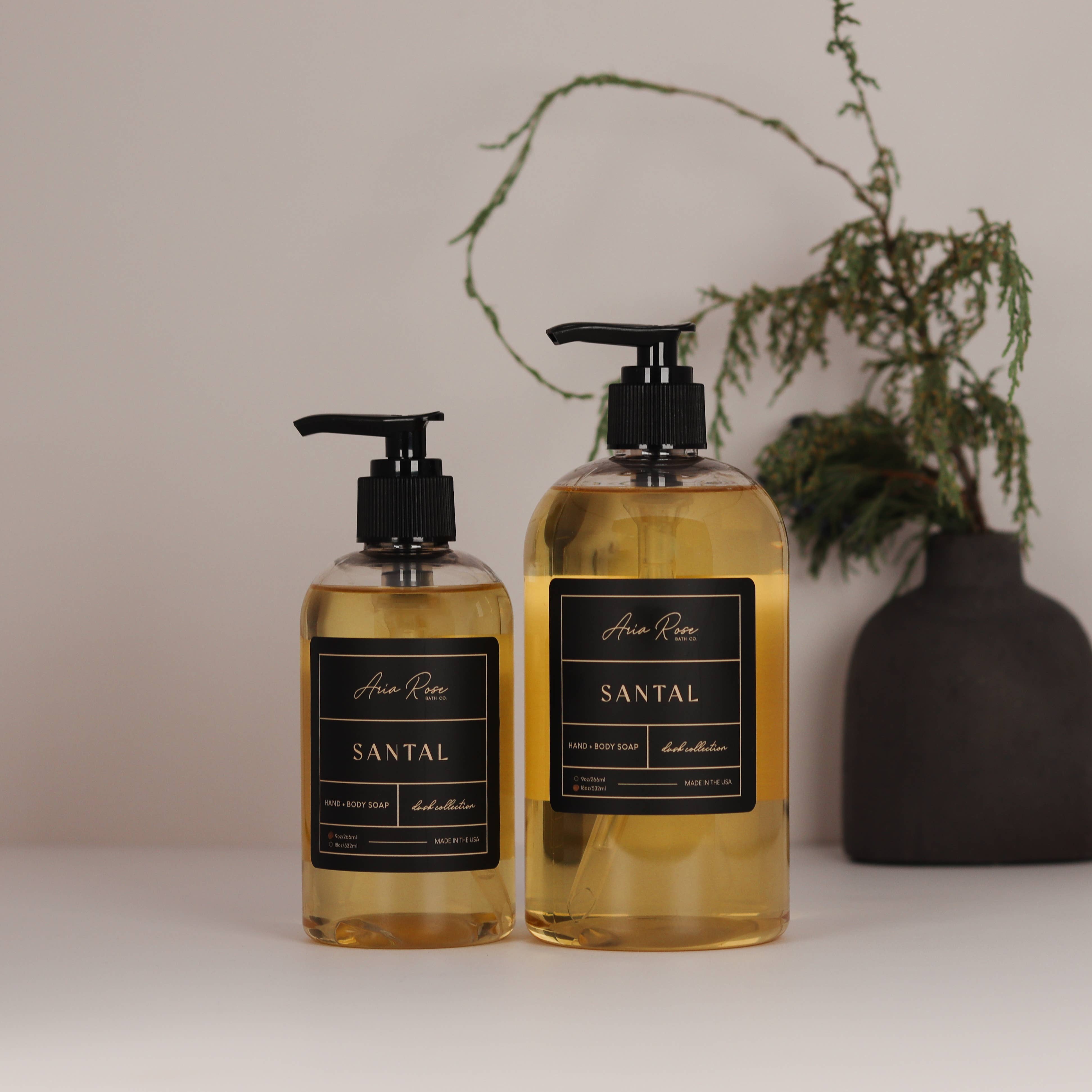 Santal Hand + Body Liquid Soap - Dusk Collection: 9 oz, photo 2 of 4
