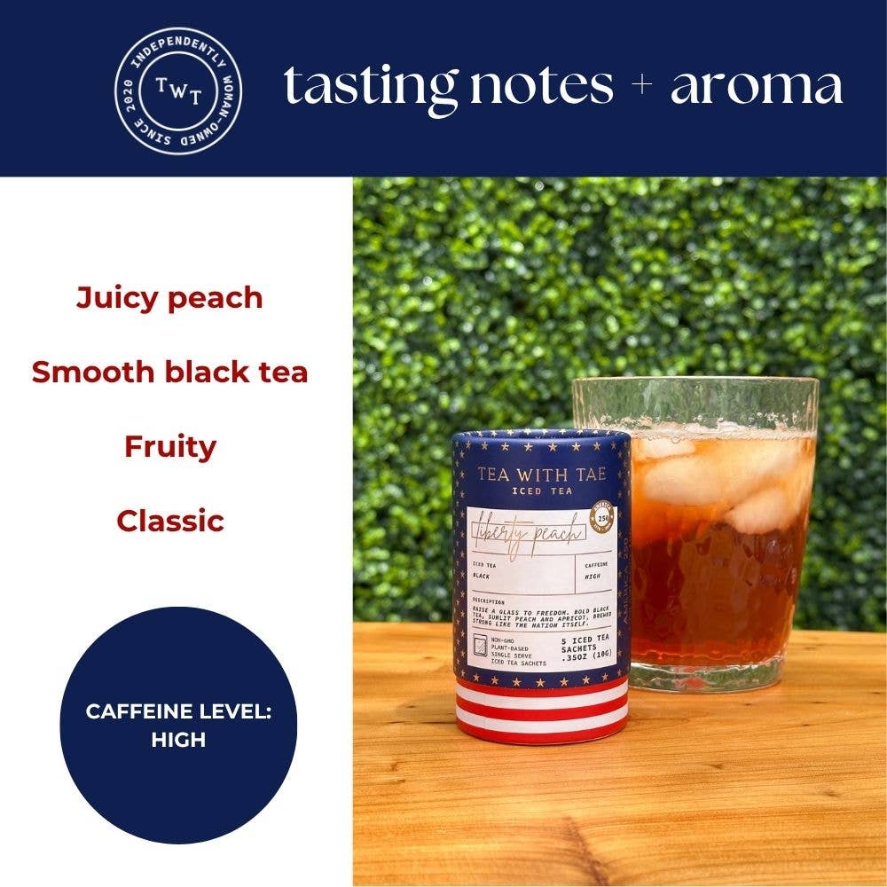 Liberty Peach Mini Tea Tube | Celebrate America's 250th Bday, photo 2 of 6