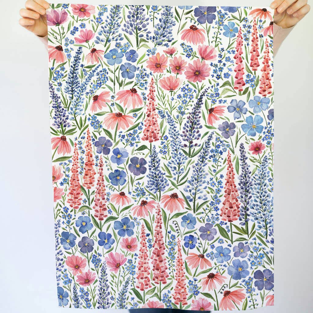 Wildflower Tea Towel | Summer Floral Design, photo 5 of 6