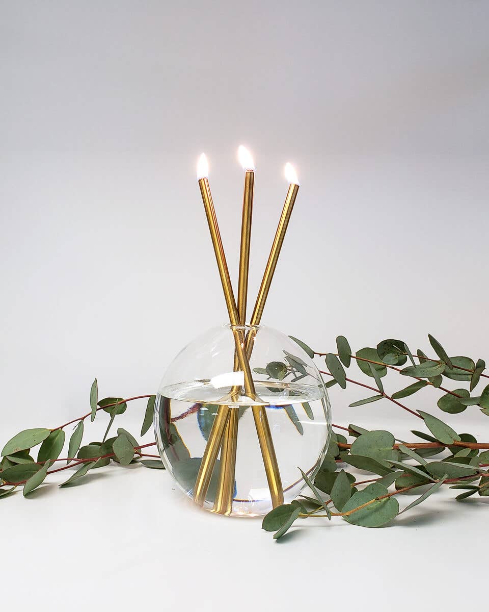 Gold Everlasting Candle – Reusable Steel Candles [x1 Pack], photo 3 of 8