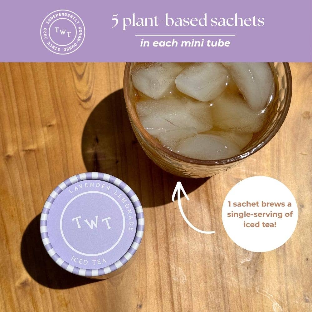 Lavender Lemonade Iced Mini Tea Tube (5 iced sachets), photo 5 of 5