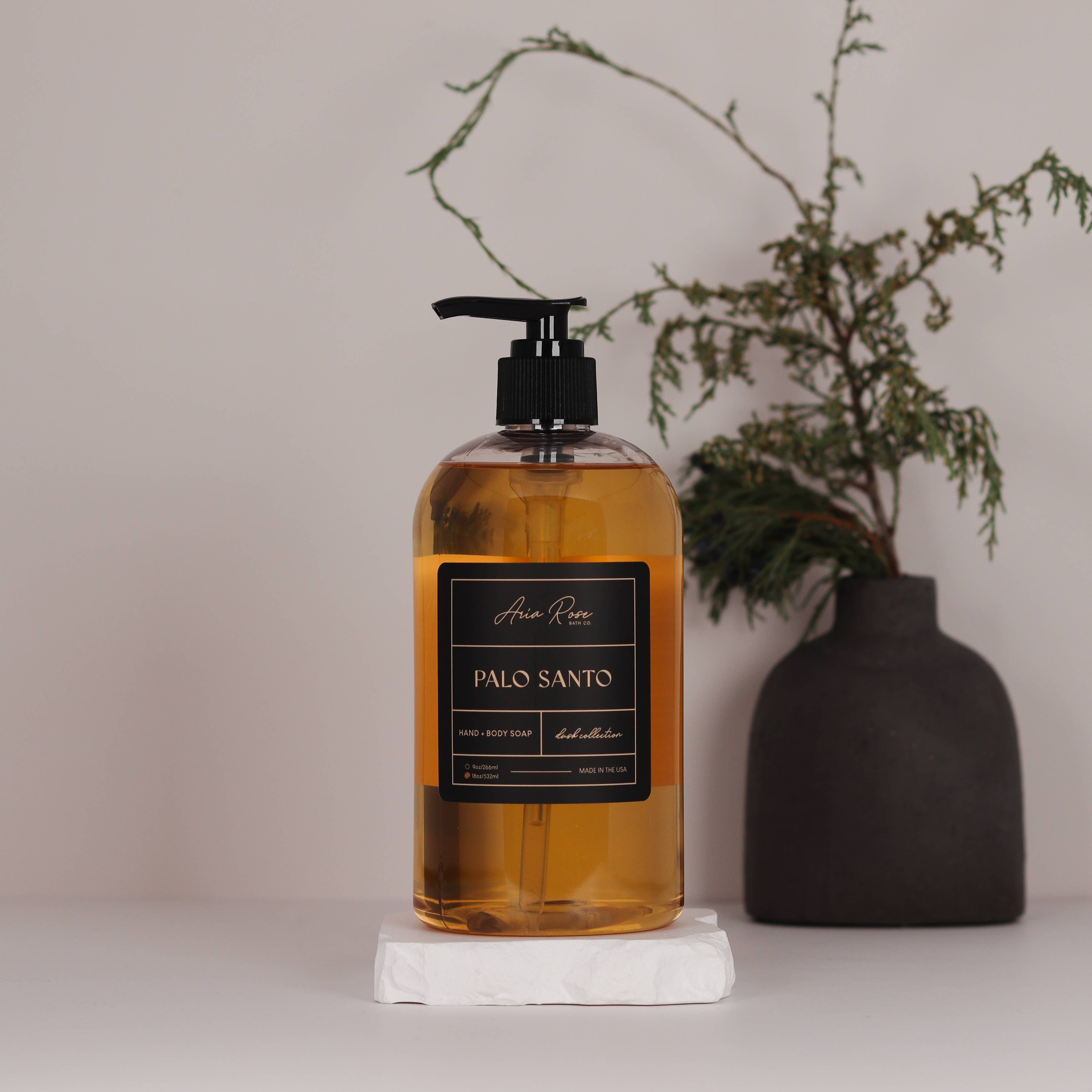 Palo Santo Hand + Body Liquid Soap - Dusk Collection: 9 oz, photo 3 of 4