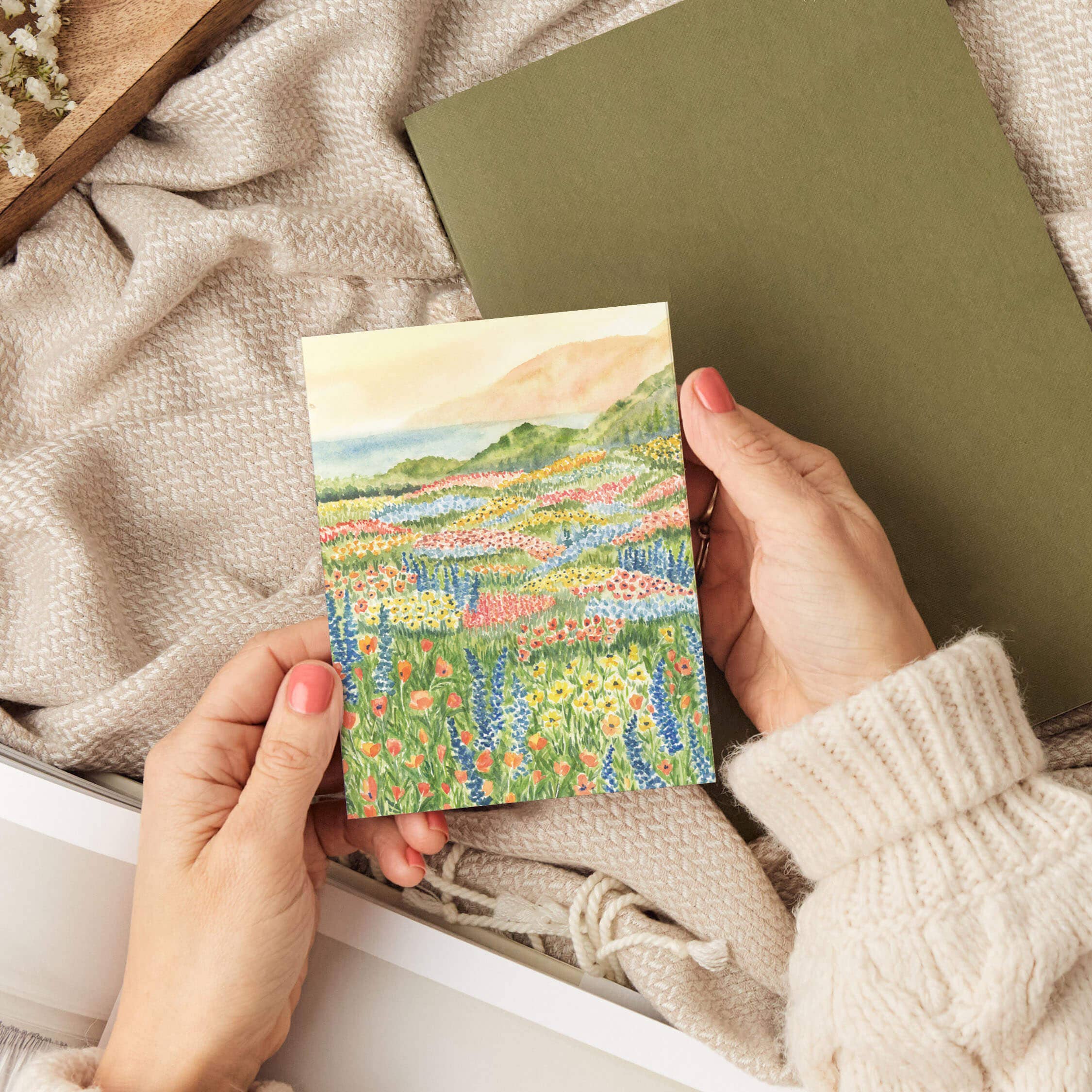Coastal Blooms Greeting Card | Everyday Wildflower Card: Single Card, photo 3 of 6