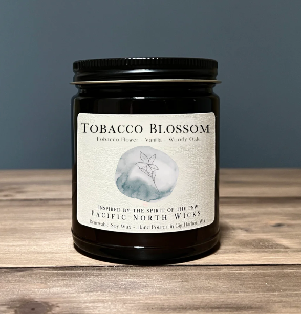 Tobacco Blossom Hand Poured Candle