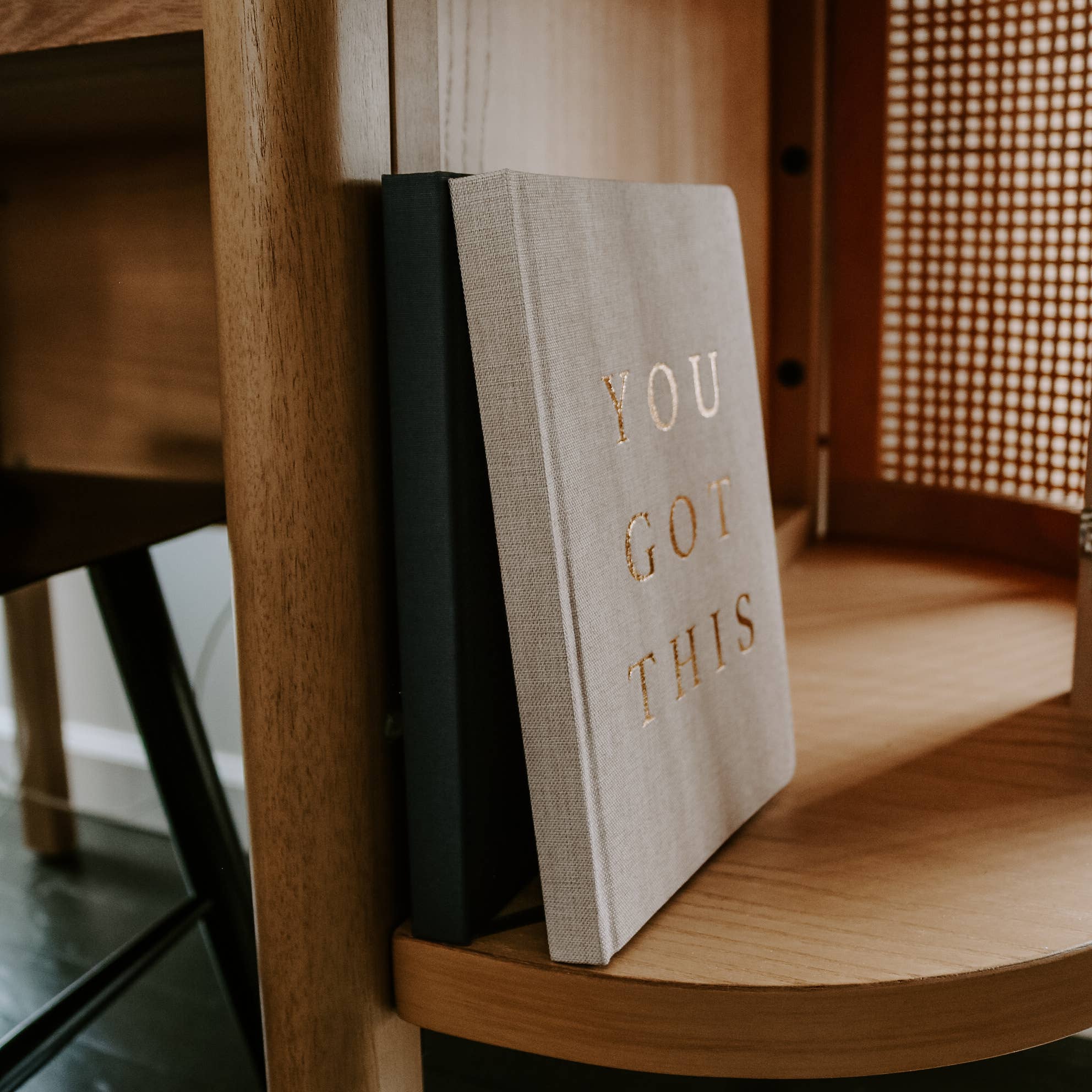 You Got This - Tan and Gold Foil Fabric Journal, photo 8 of 8
