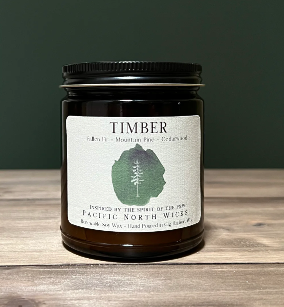 Timber Poured Candle