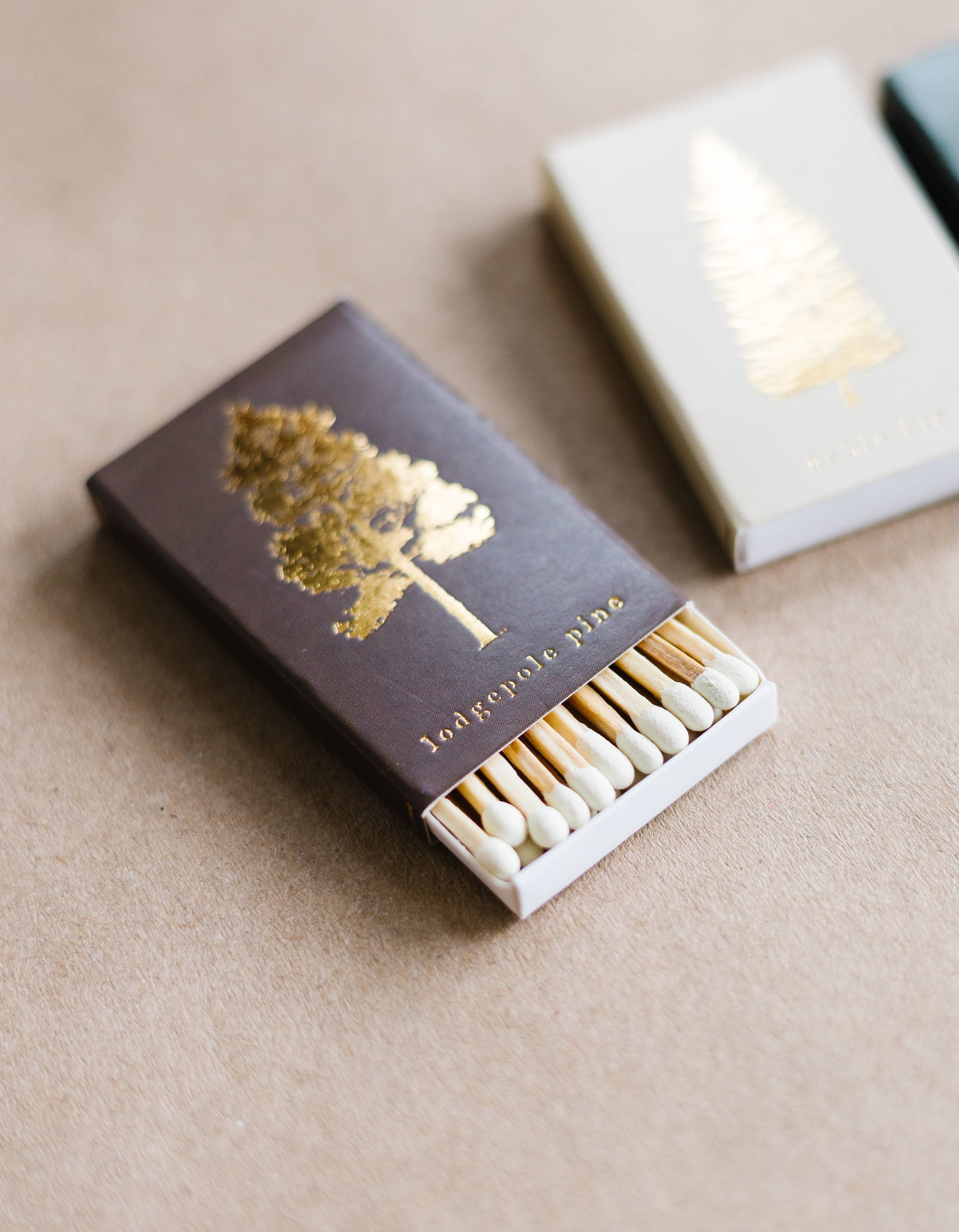 Lodgepole Pine Tree Matchbox | Tall Evergreen Matches, photo 2 of 8