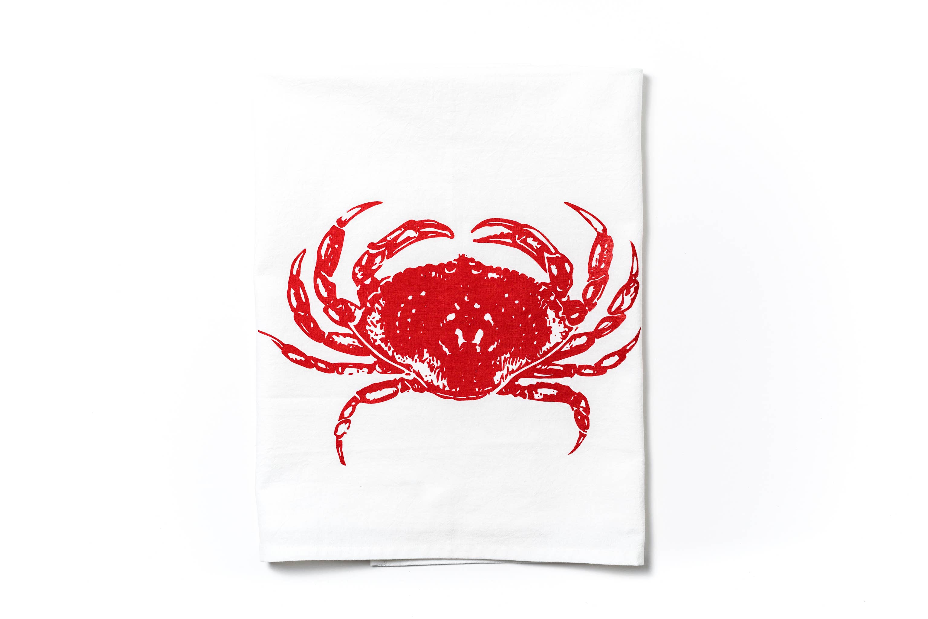 Dungeness Crab Organic Cotton Printed Kitchen Tea Towel, photo 2 of 5