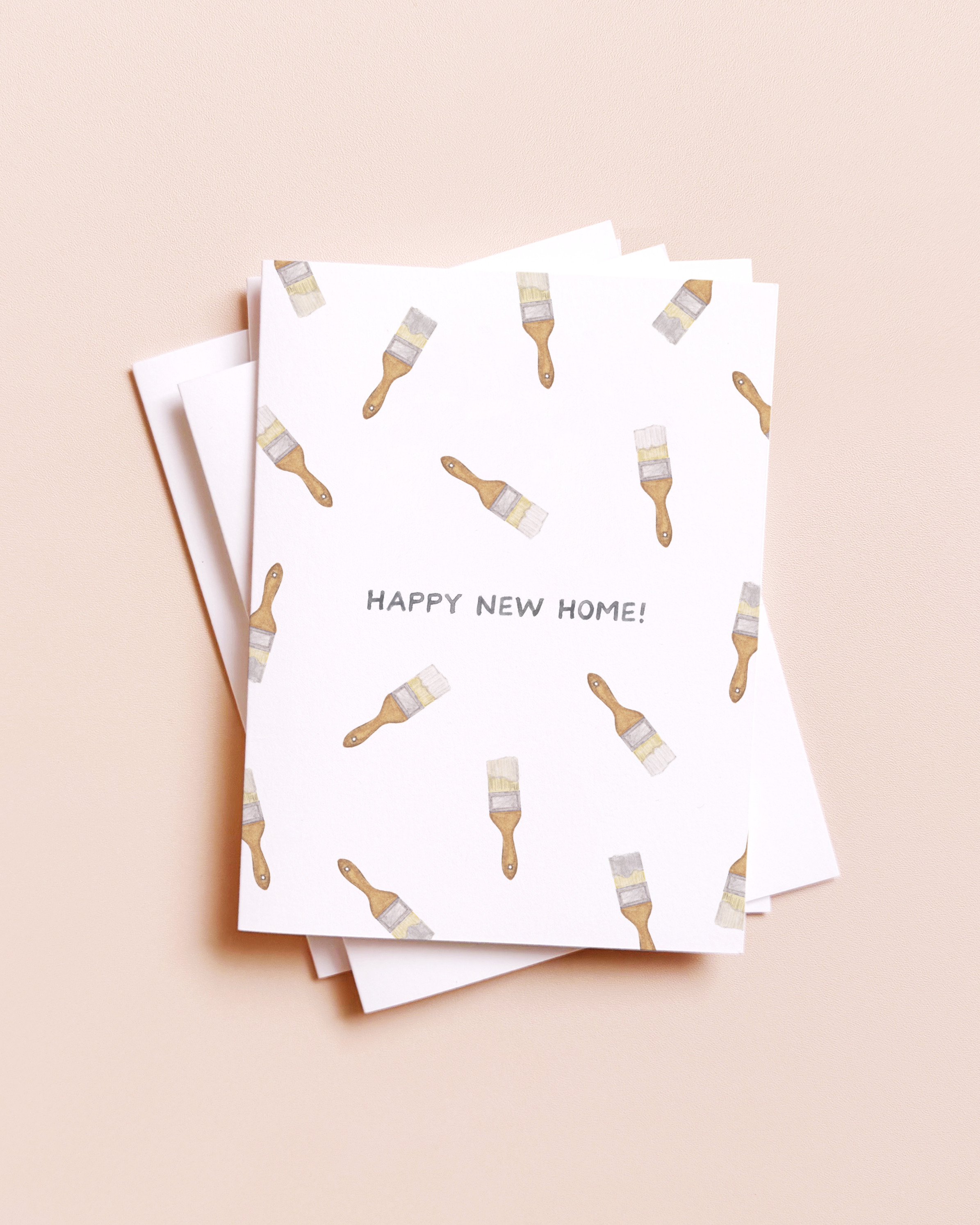 New Home Paints — Funny Housewarming Congrats Card, photo 1 of 3