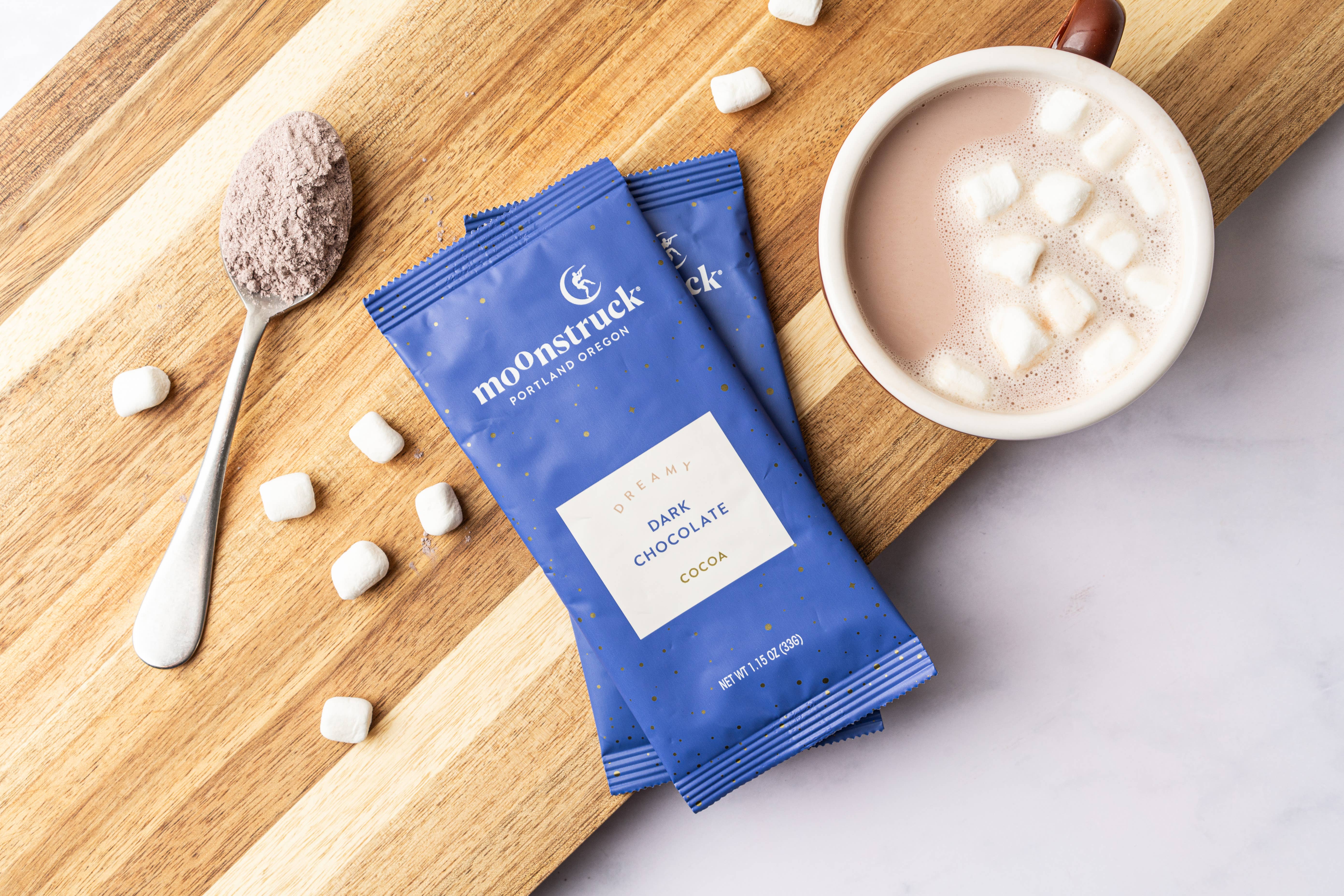 Dreamy: Dark Chocolate Hot Cocoa Single Serving Pouch