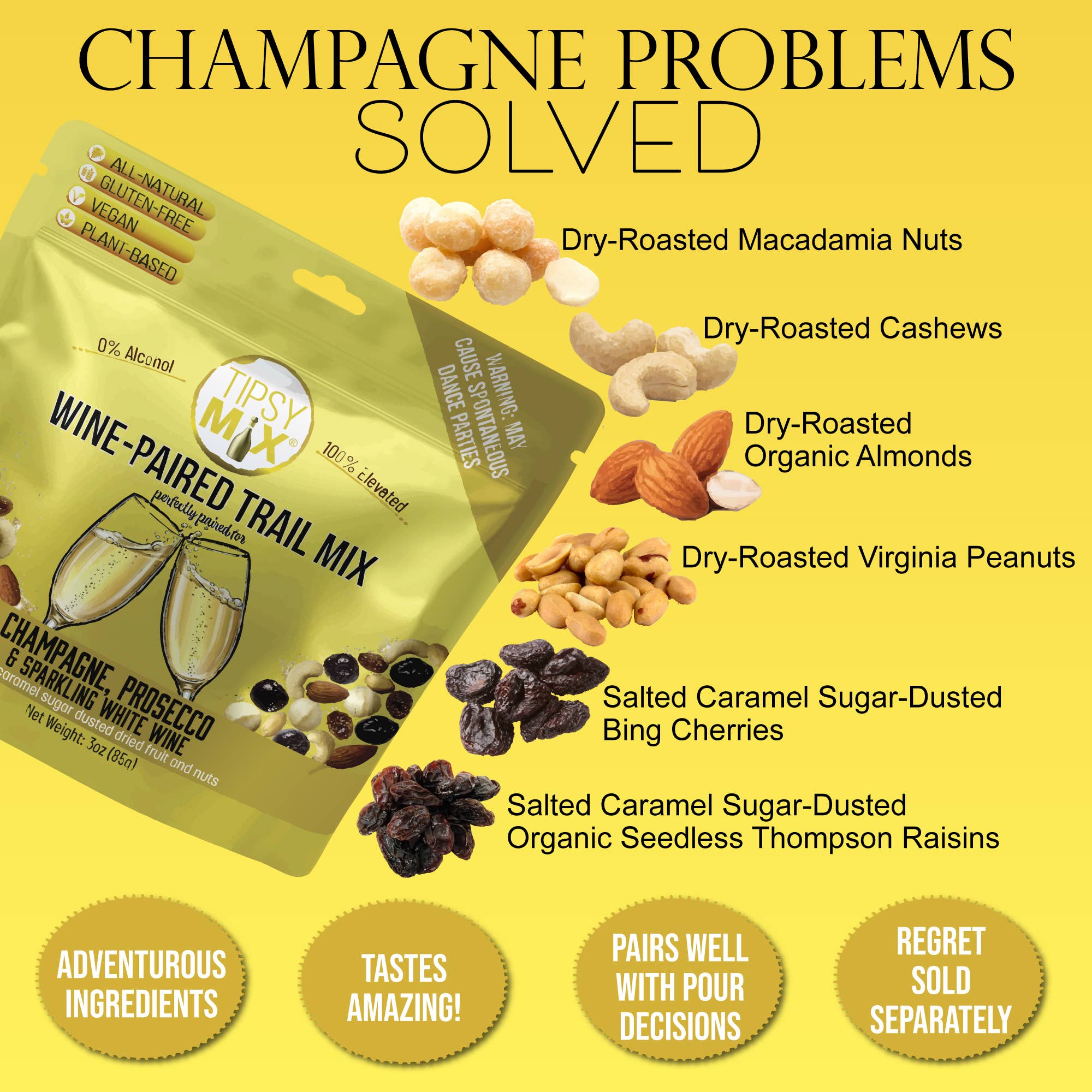 01. Wine-Paired Trail Mix - Champagne & Sparkling White Wine, photo 6 of 6