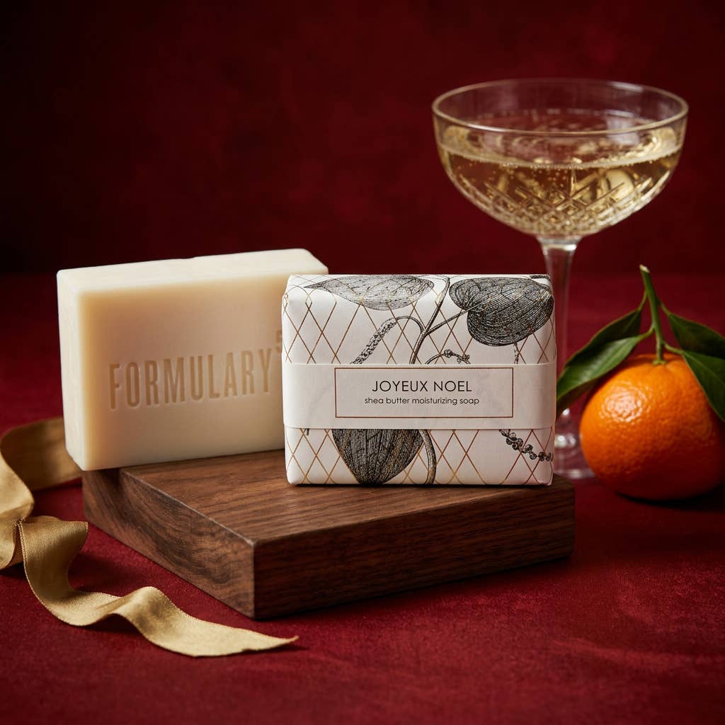 Joyeux Noel - Christmas Gold Foil Shea Butter Soap, photo 1 of 5