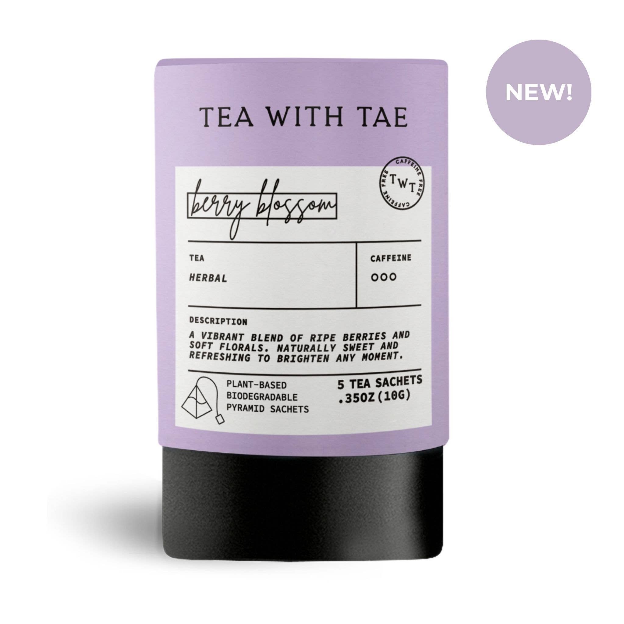Berry Blossom Herbal Mini Tea Tube (5 tea bags), photo 1 of 8