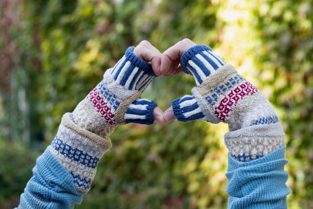 Fingerless Mittens: Fiddlehead, photo 7 of 8