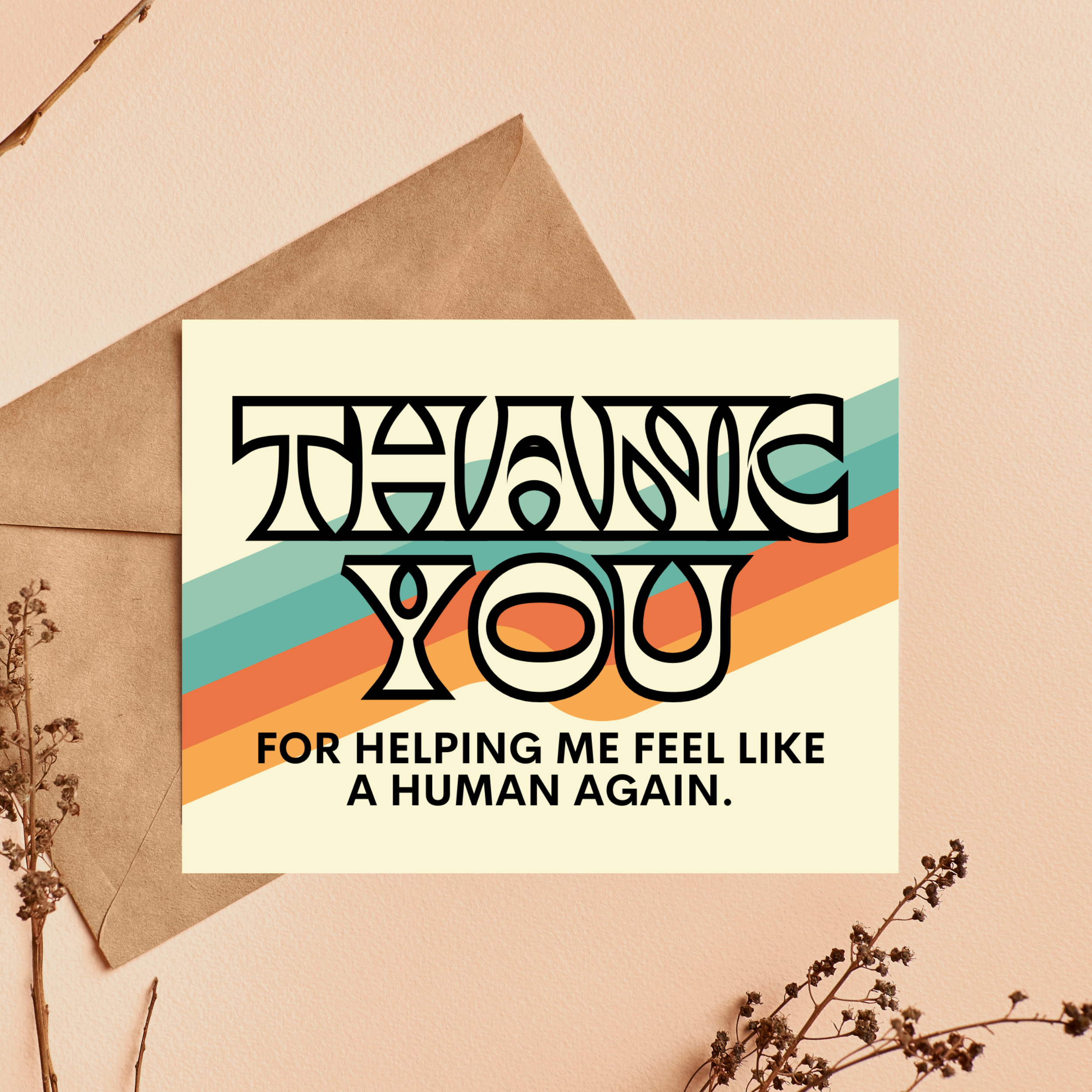 Thank You Card Funny, Gift for Nurse, Doctor, Therapist, photo 1 of 5