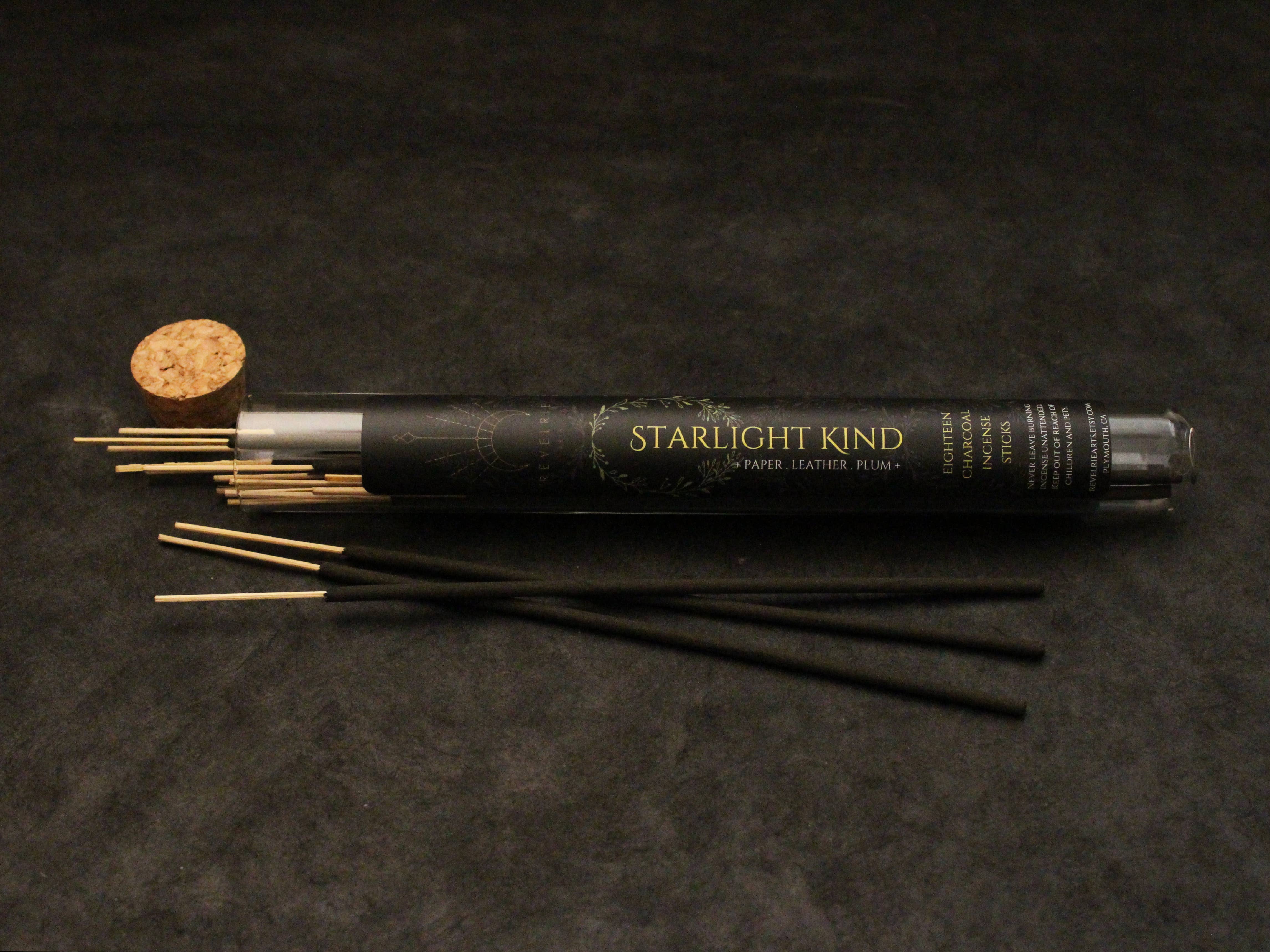 Starlight Kind - Charcoal Incense Sticks In Glass Tube, photo 1 of 2