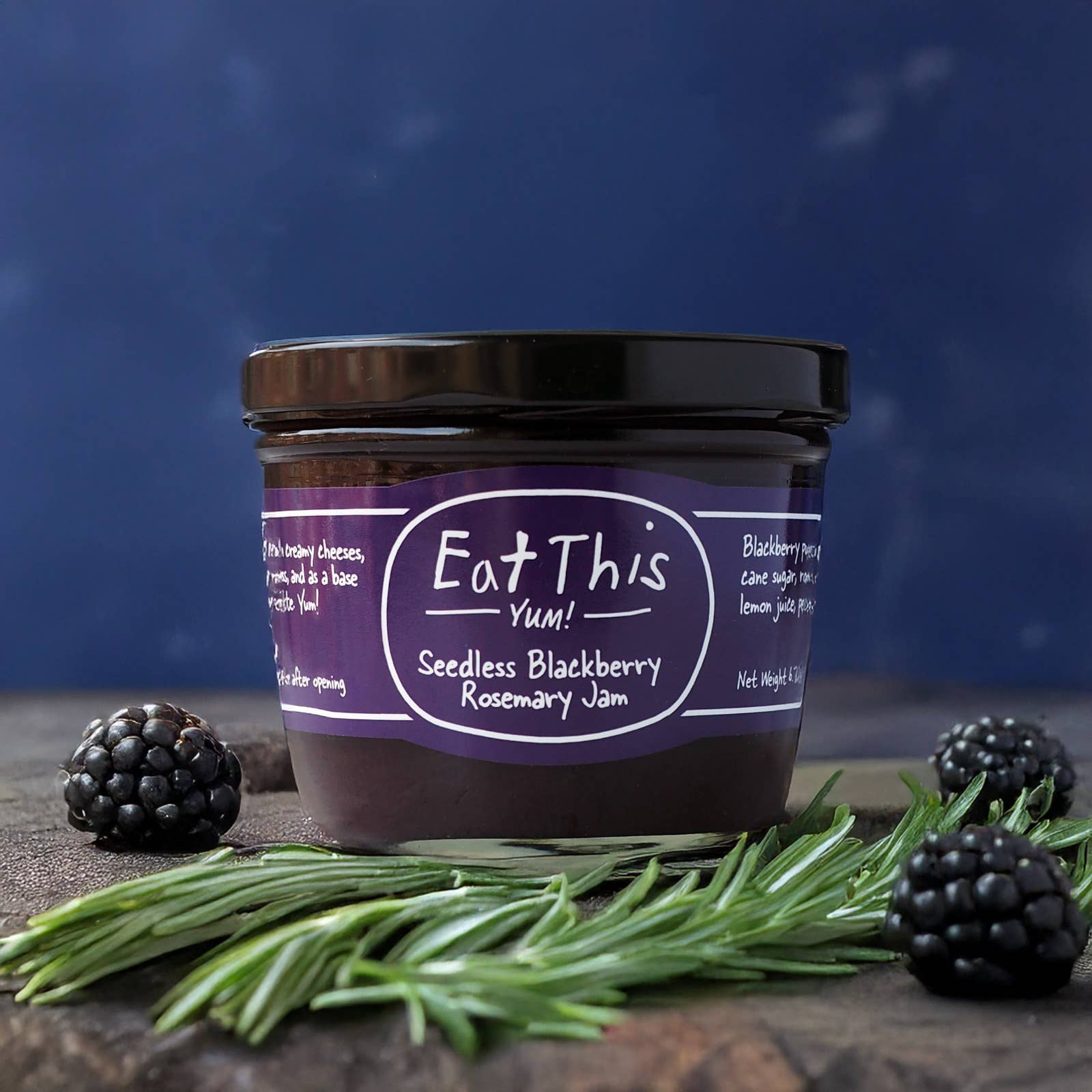 Seedless Blackberry Rosemary Jam : 2.5 OZ, photo 3 of 8