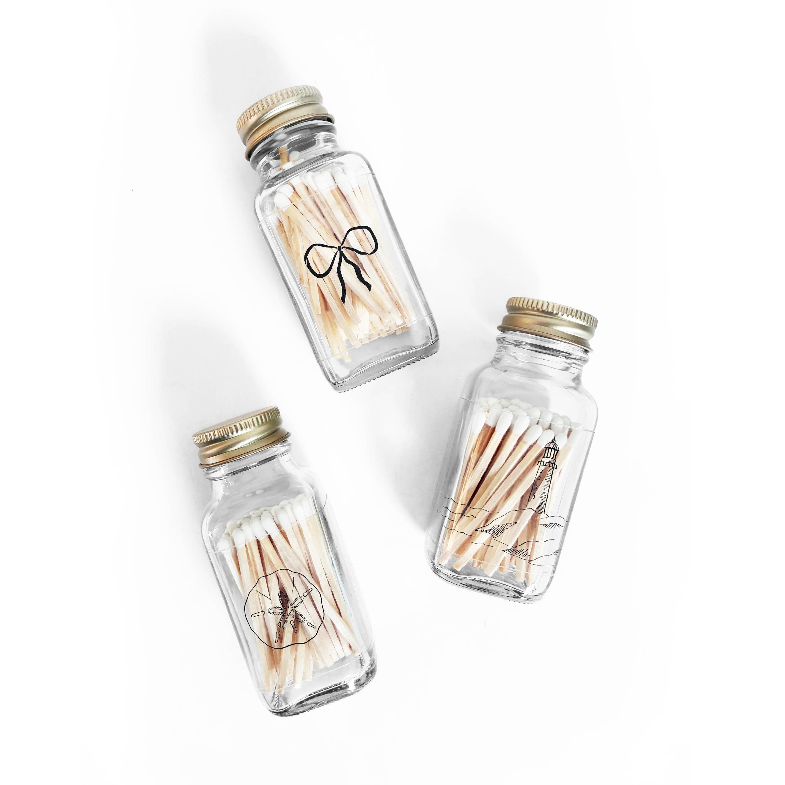 Lighthouse 2" White Match Jar | Rocky Point Match Holder, photo 6 of 8