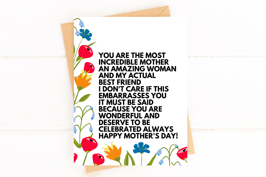 Funny Mother's Day Card Sweet You're the Best Mom Rant, photo 2 of 3