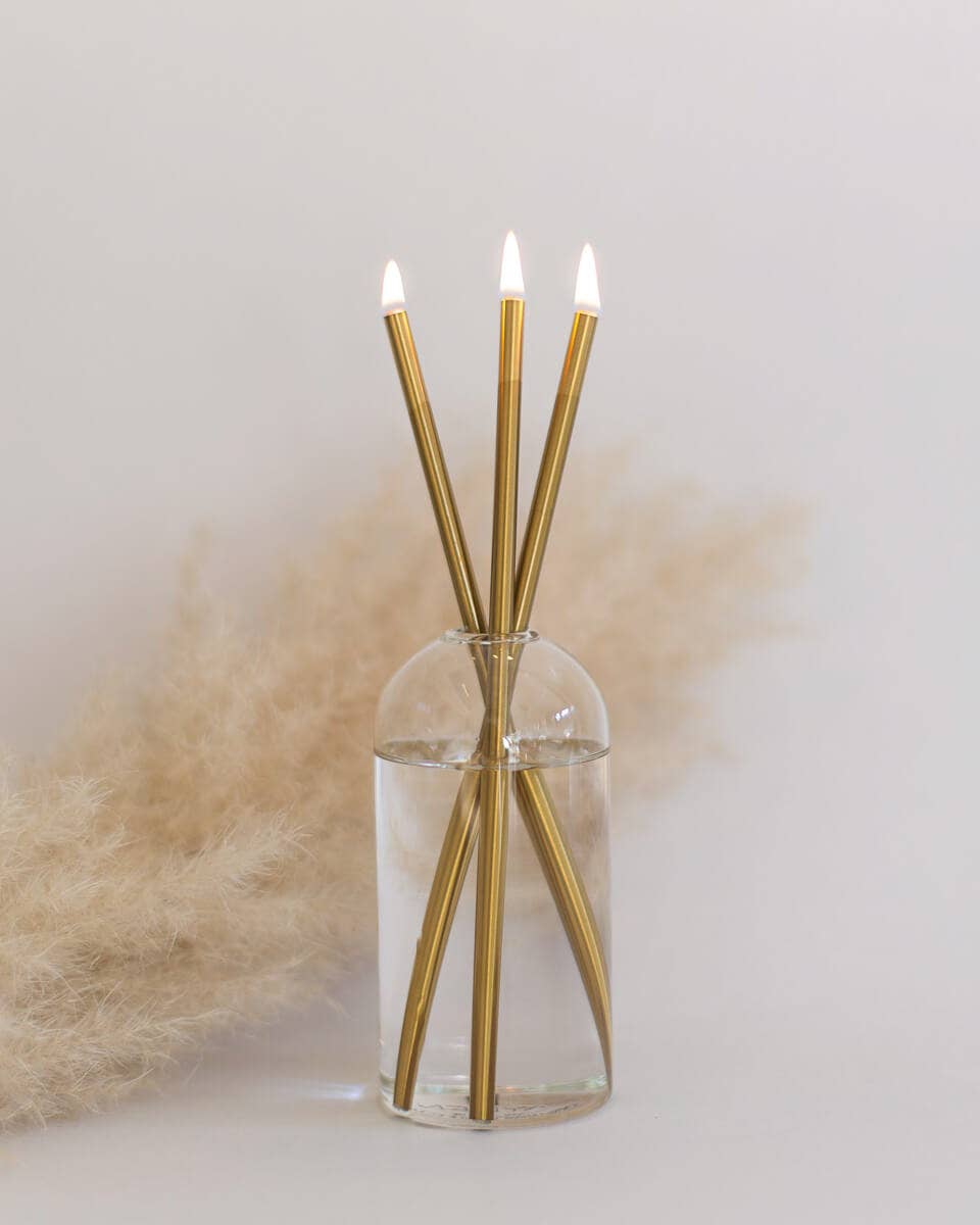 Gold Everlasting Candle – Reusable Steel Candles [x1 Pack], photo 4 of 8
