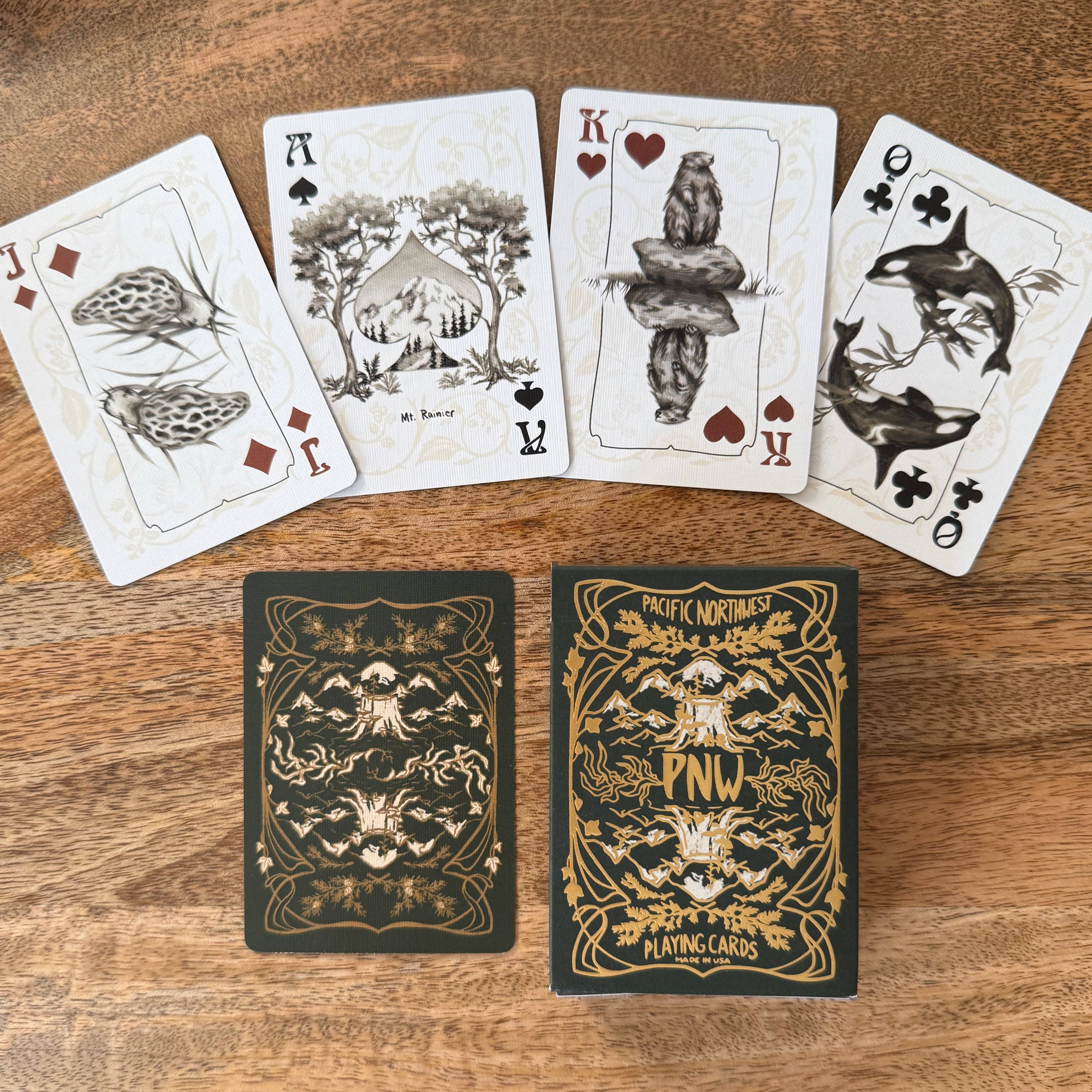 PNW Evergreen Playing Cards, photo 1 of 4