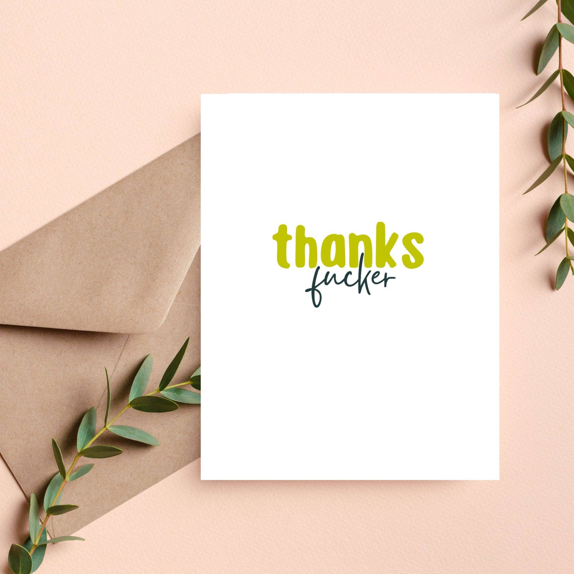 Thanks Fucker Card, photo 1 of 3