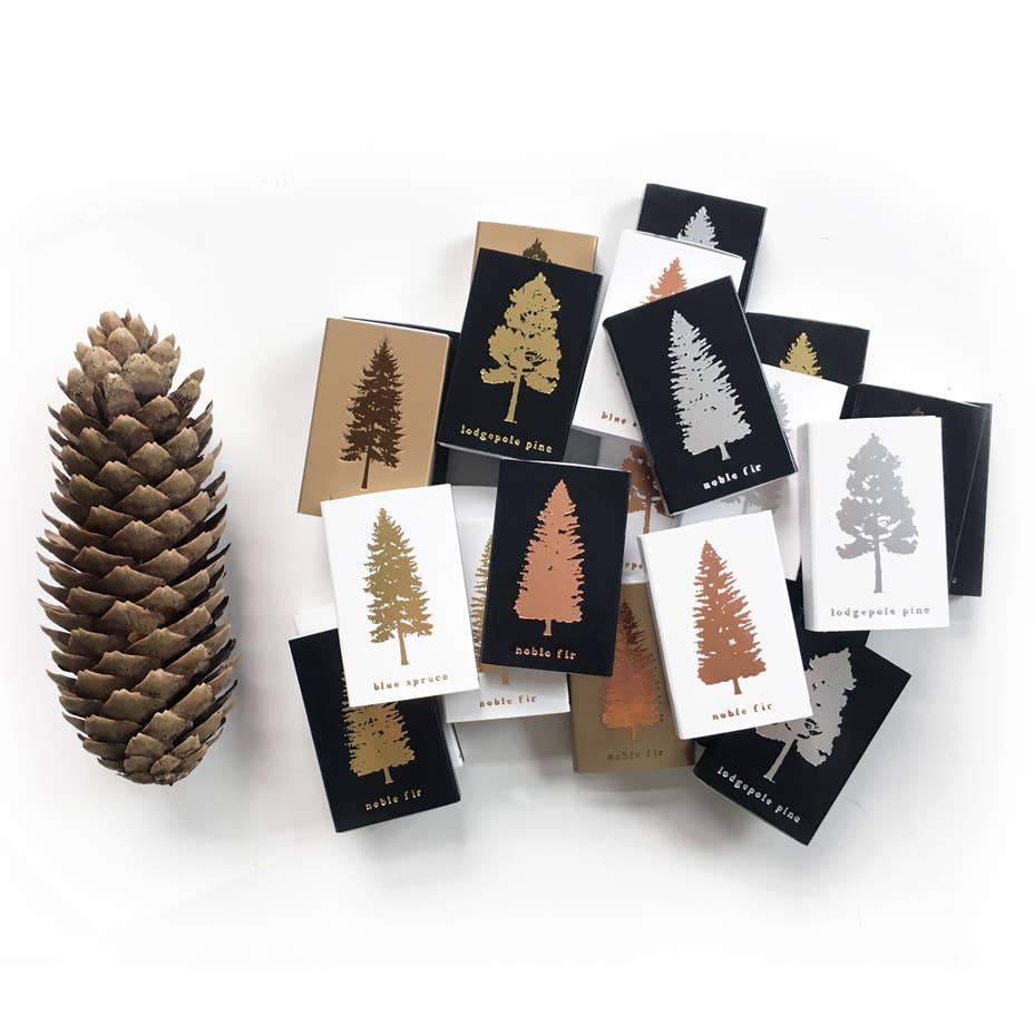Blue Spruce Tree Matchbox | Pine Tree Match Box, photo 2 of 6