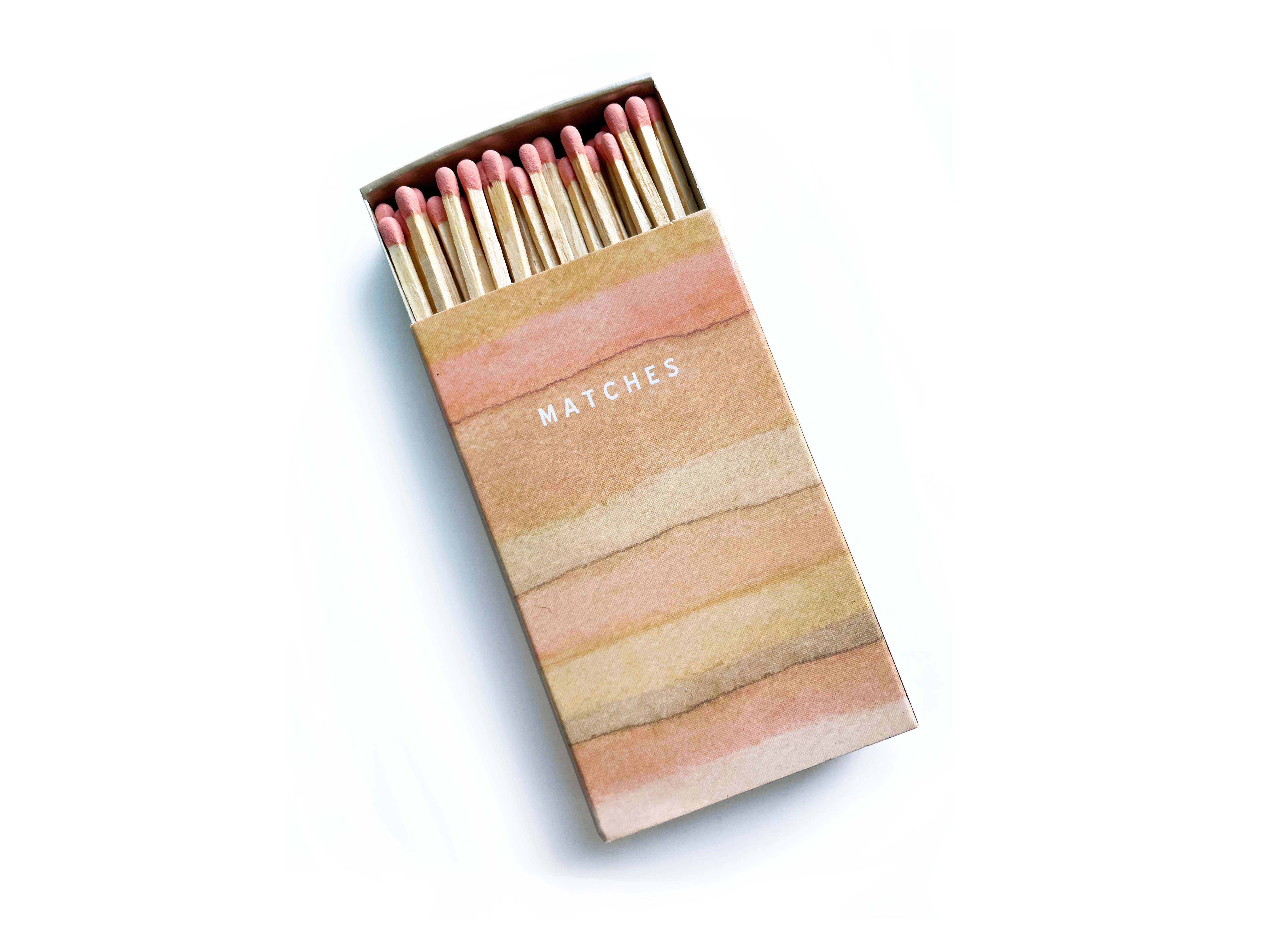 Earth Tones Large Matchbox | Pretty Home Decor | Candle Gift, photo 1 of 8