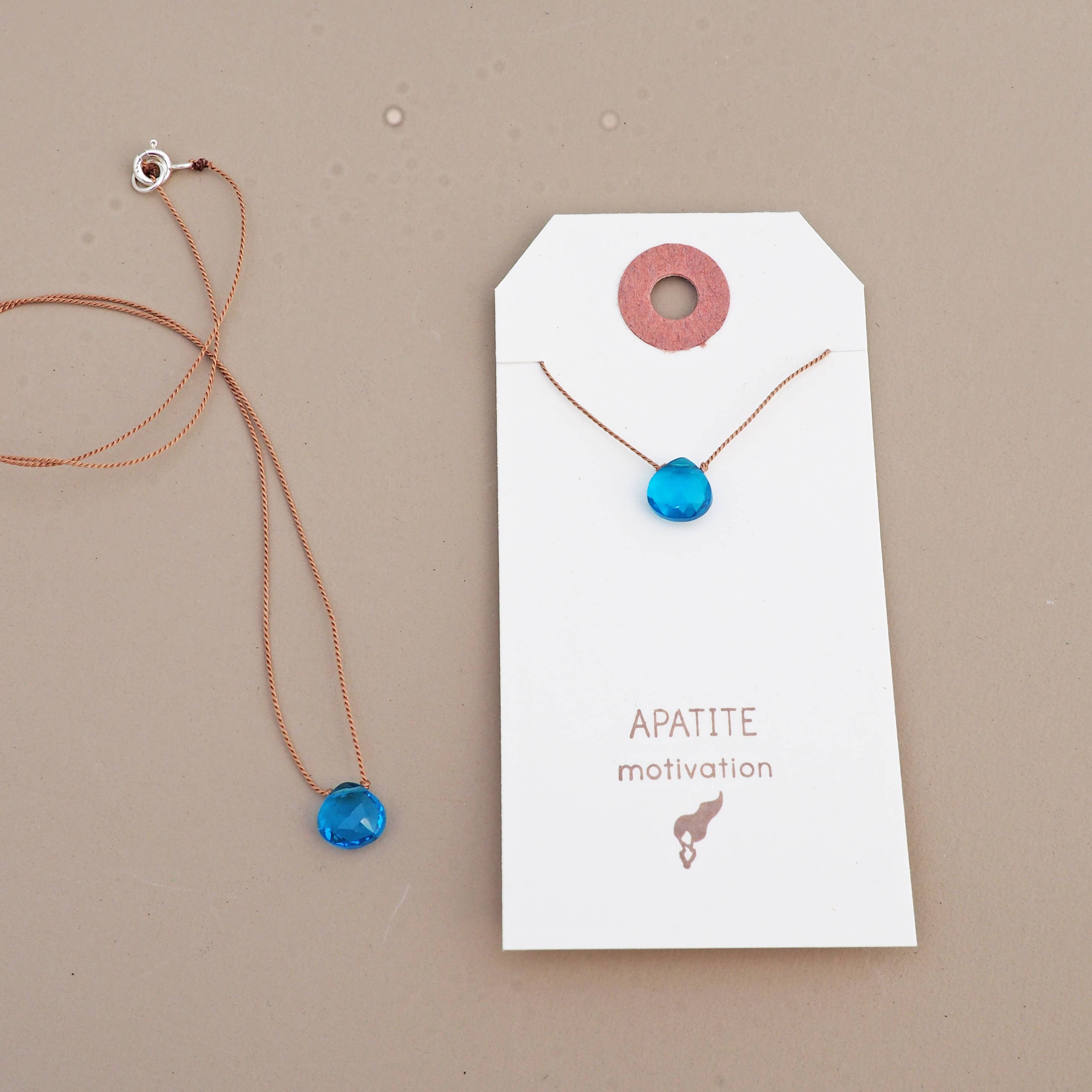 Teardrop Necklace - Bestseller: Apatite, Single, photo 1 of 8