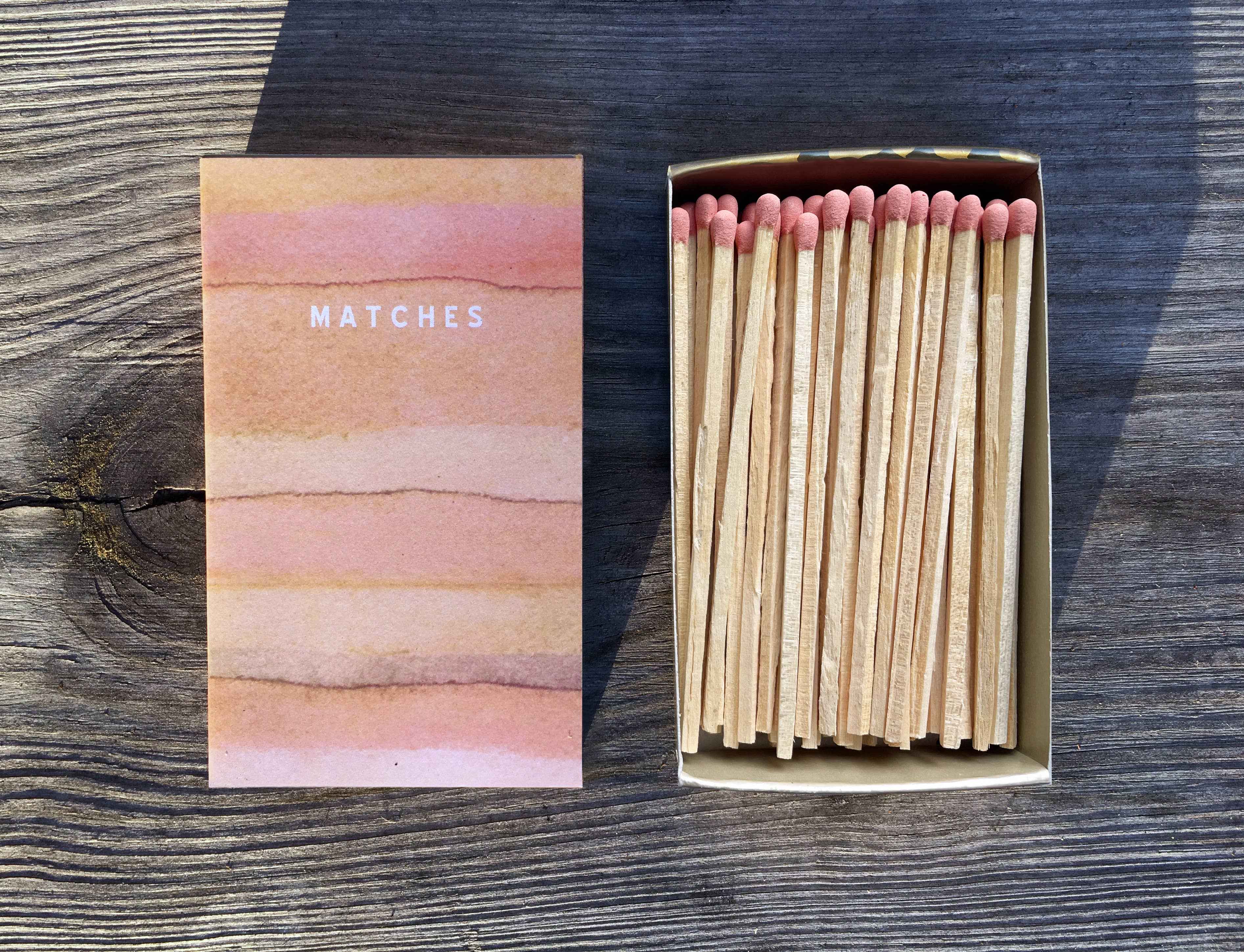 Earth Tones Large Matchbox | Pretty Home Decor | Candle Gift, photo 8 of 8