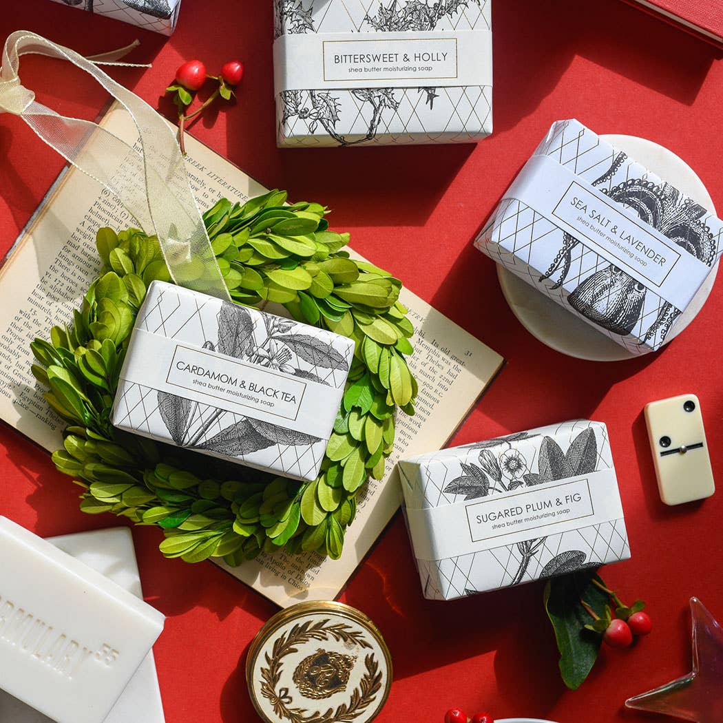 Spiced Orange & Cedar-Christmas Gold Foil Shea Butter Soap, photo 2 of 2