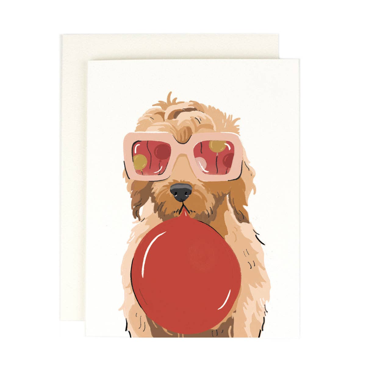 Balloon Dog Birthday Card: Single card