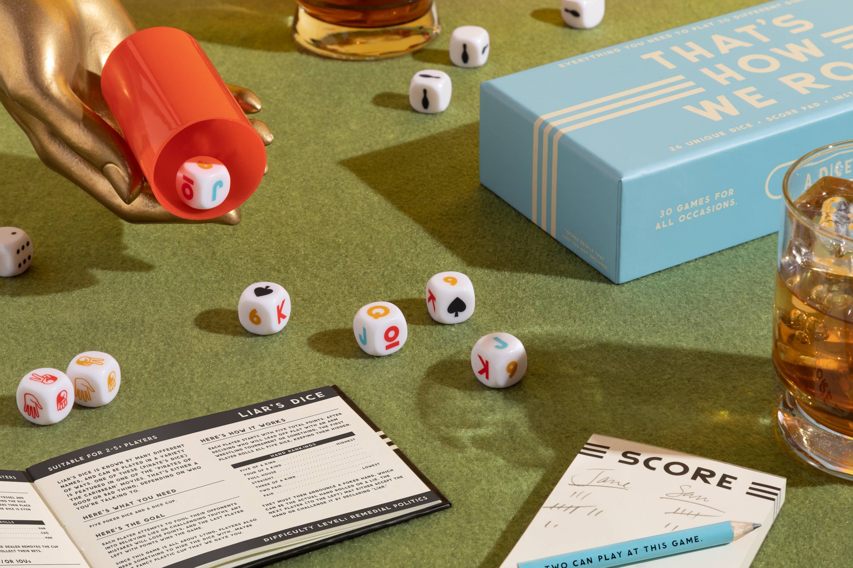 Brass Monkey That's How We Roll Dice Game Set, photo 2 of 4